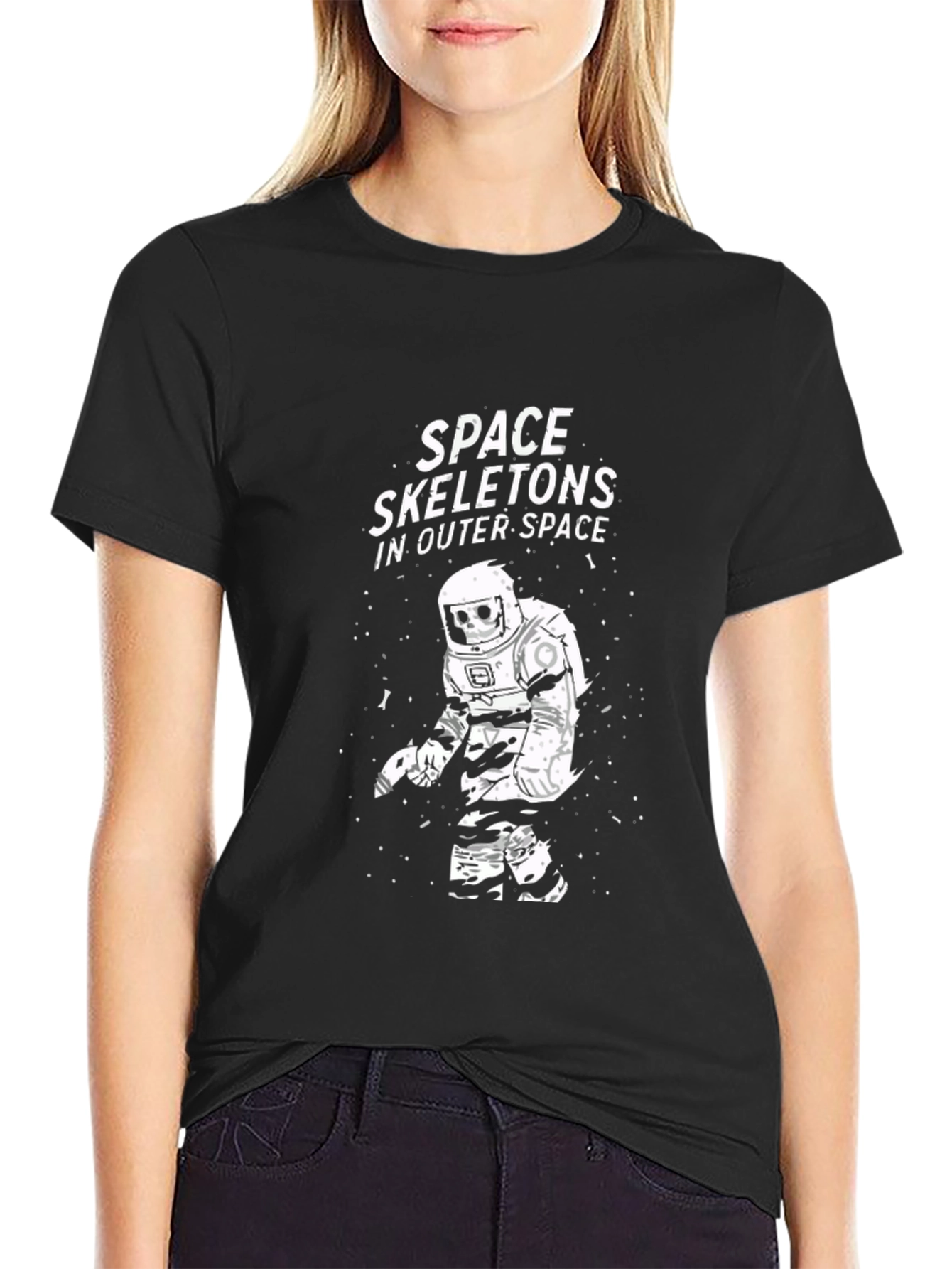 Space Skeletons T-Shirt - Outer Space Design