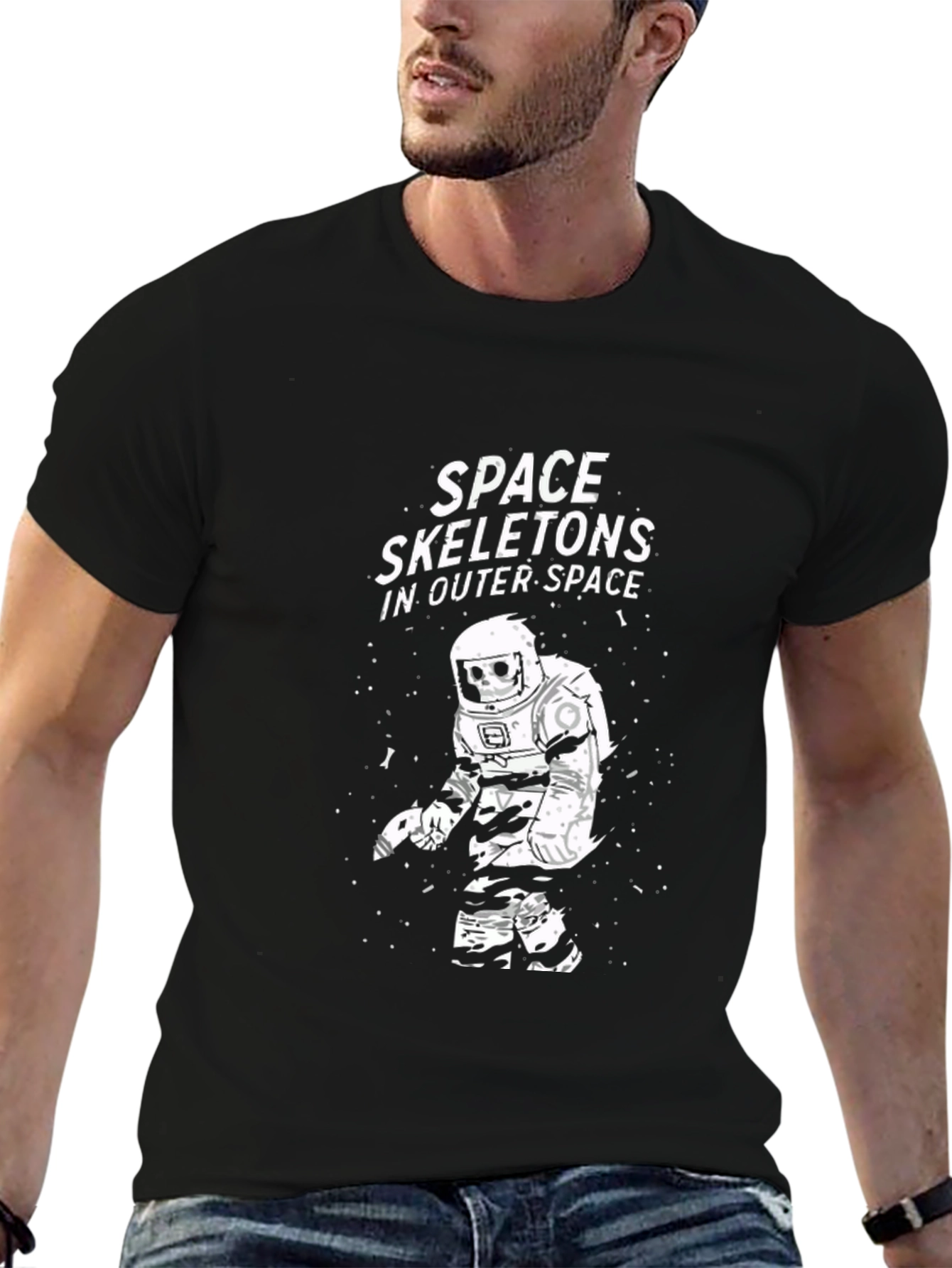 Space Skeletons T-Shirt - Outer Space Design