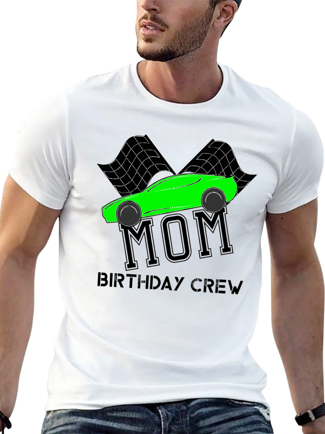 Mom Birthday Crew Racing T-Shirt