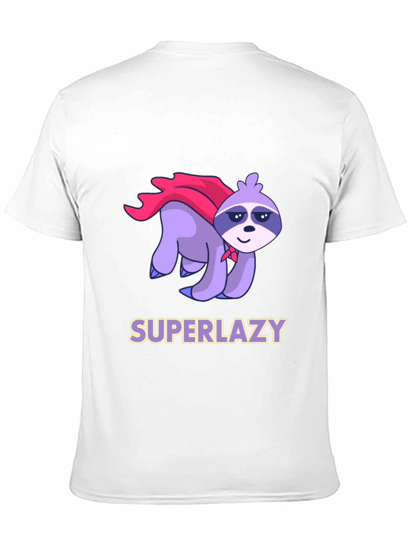 Superlazy Sloth Graphic Tee - Black
