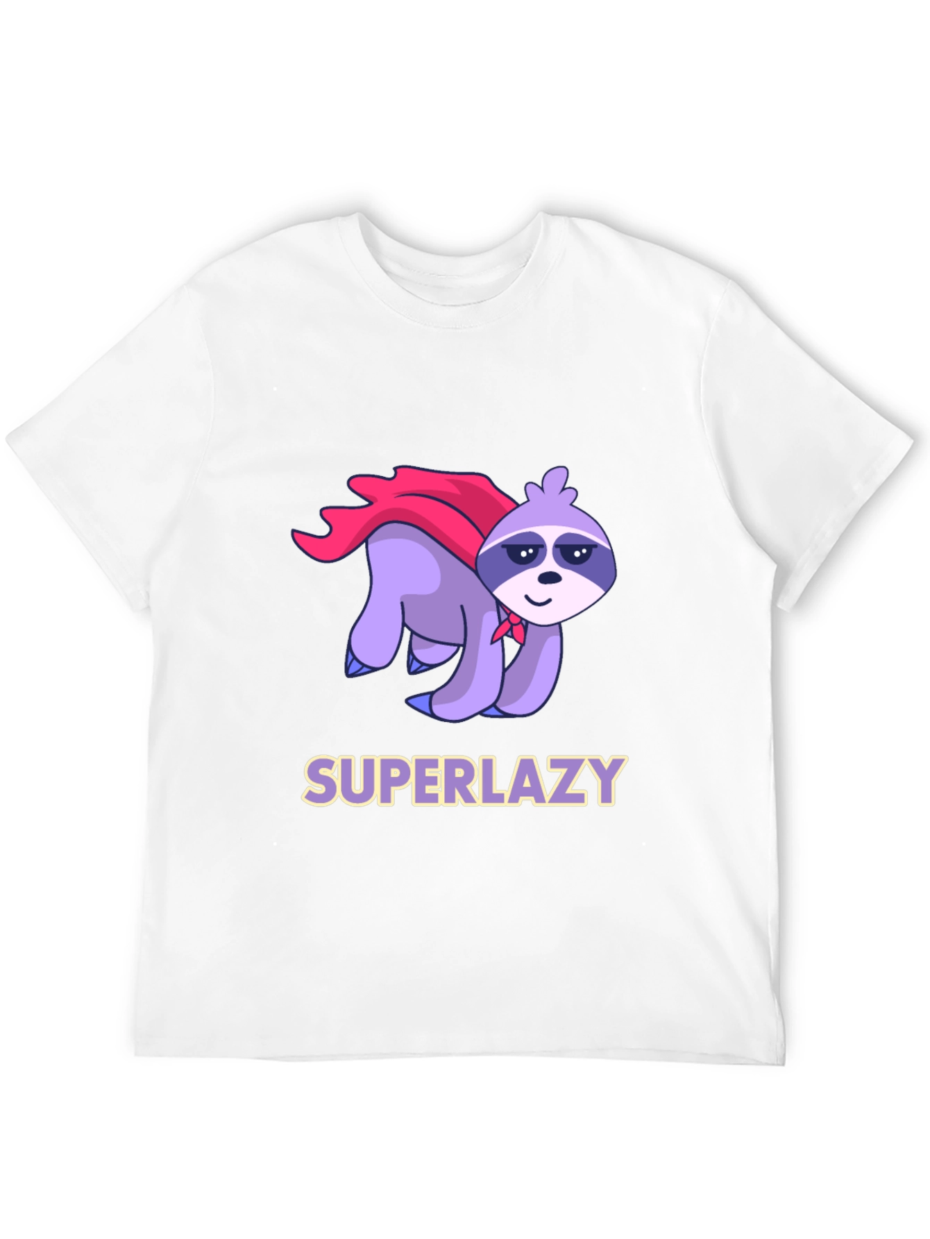 Superlazy Sloth Graphic Tee - Black
