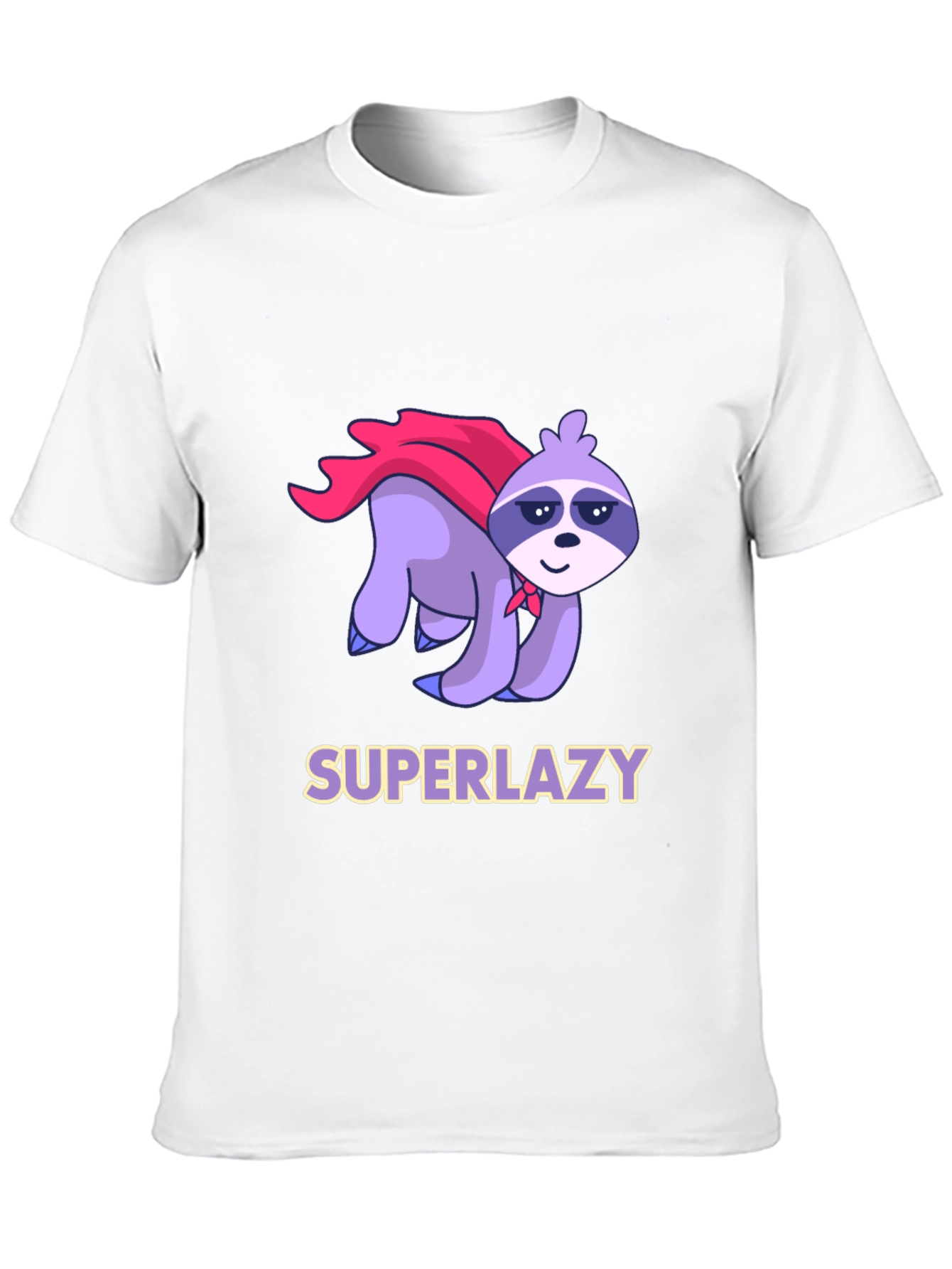 Superlazy Sloth Graphic Tee - Black