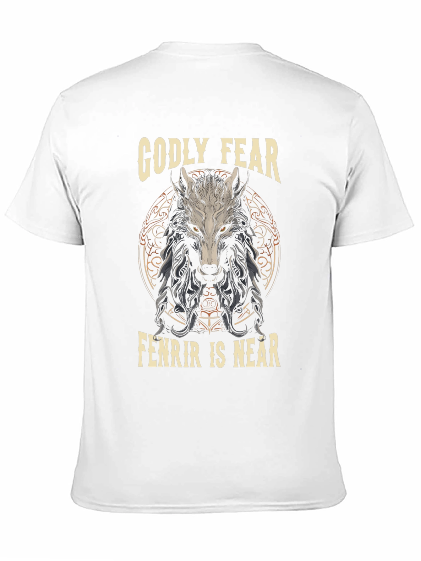 Godly Fear Fenrir Wolf Graphic T-Shirt