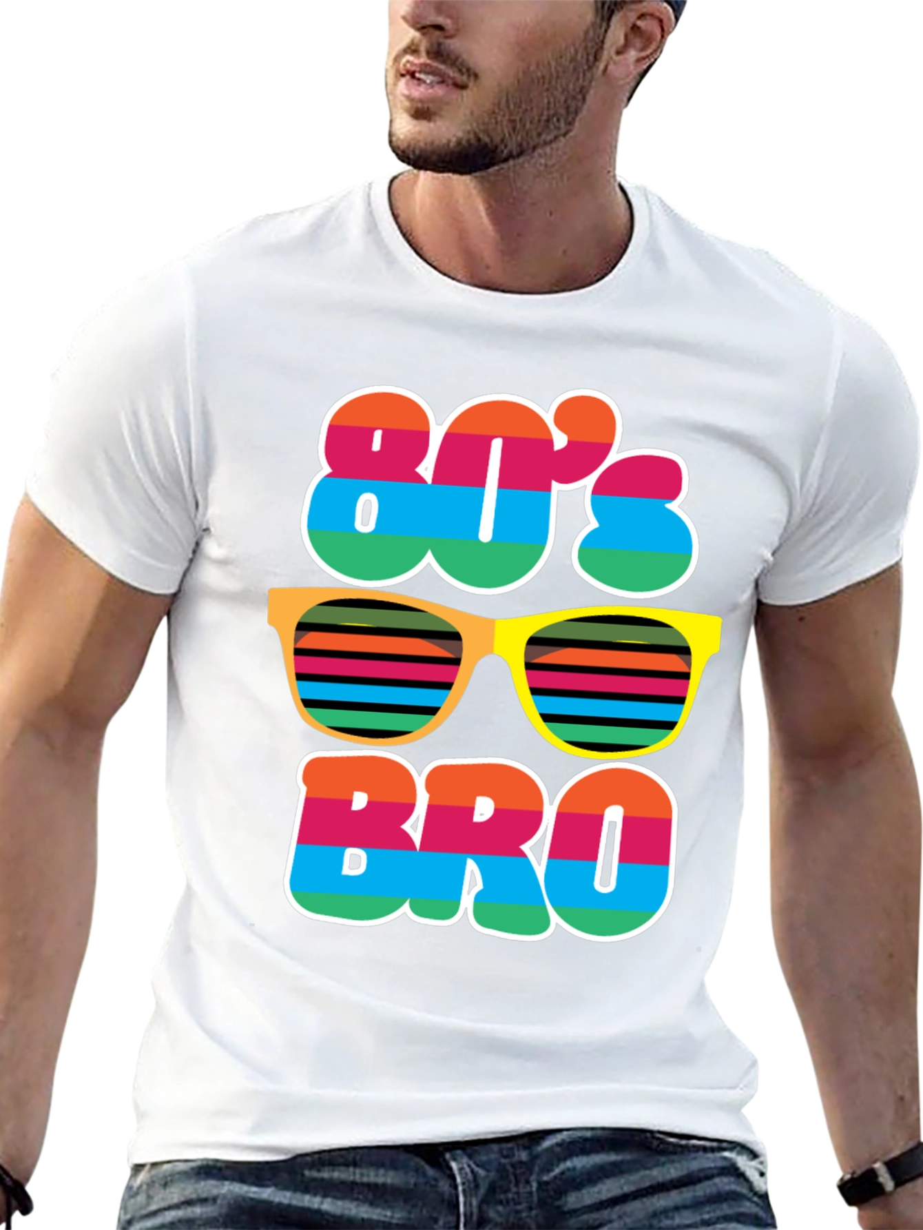 80s Bro T-Shirt - Retro Style