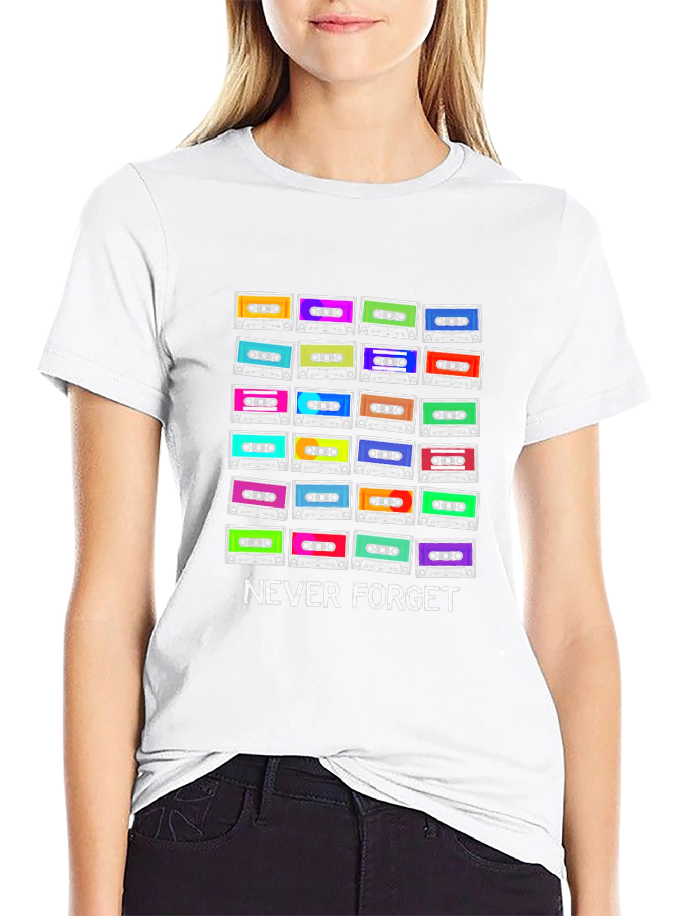 Never Forget Cassette Tape Graphic Tee