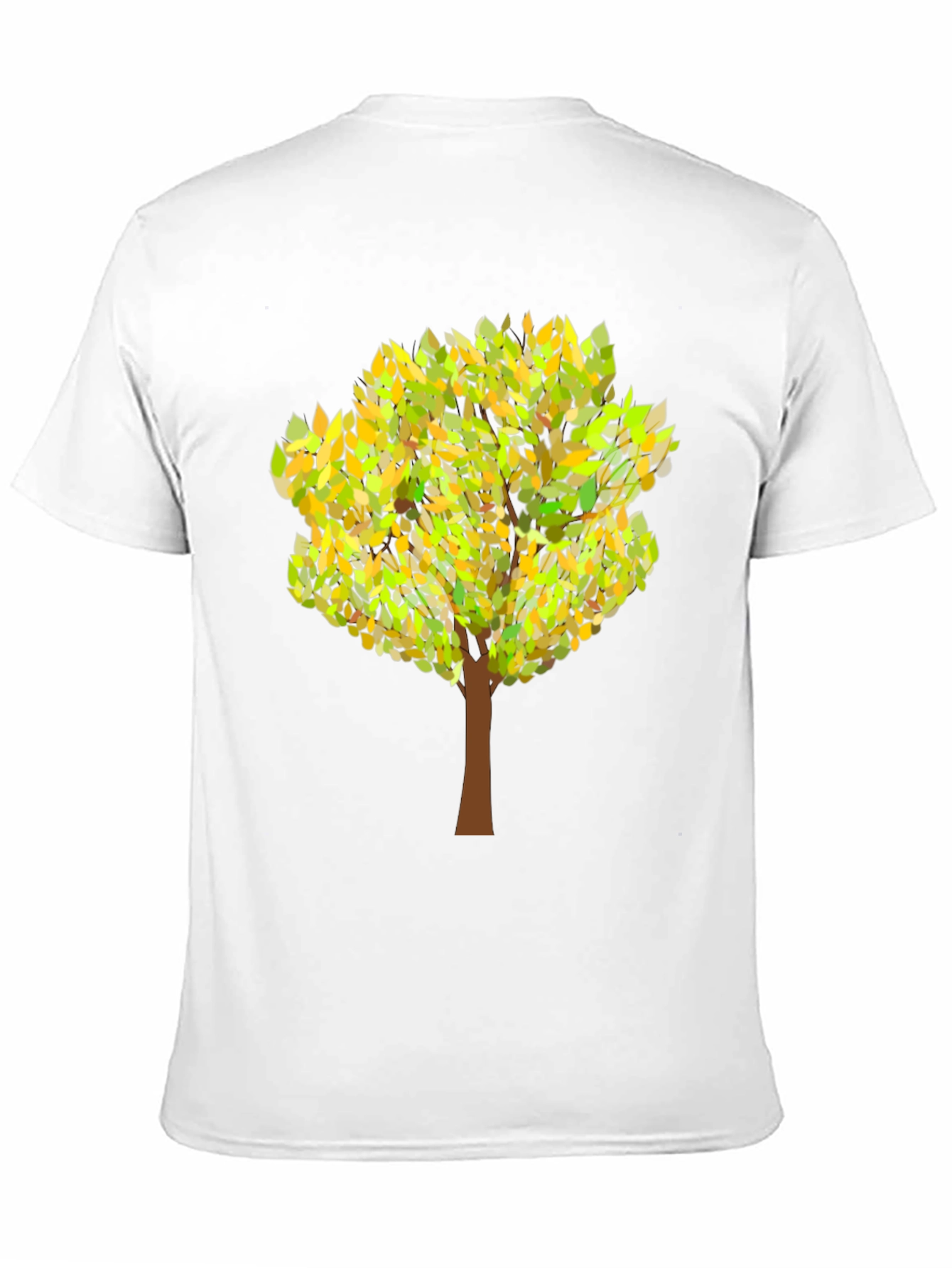 Nature Tree Graphic Mens T-Shirt - Black