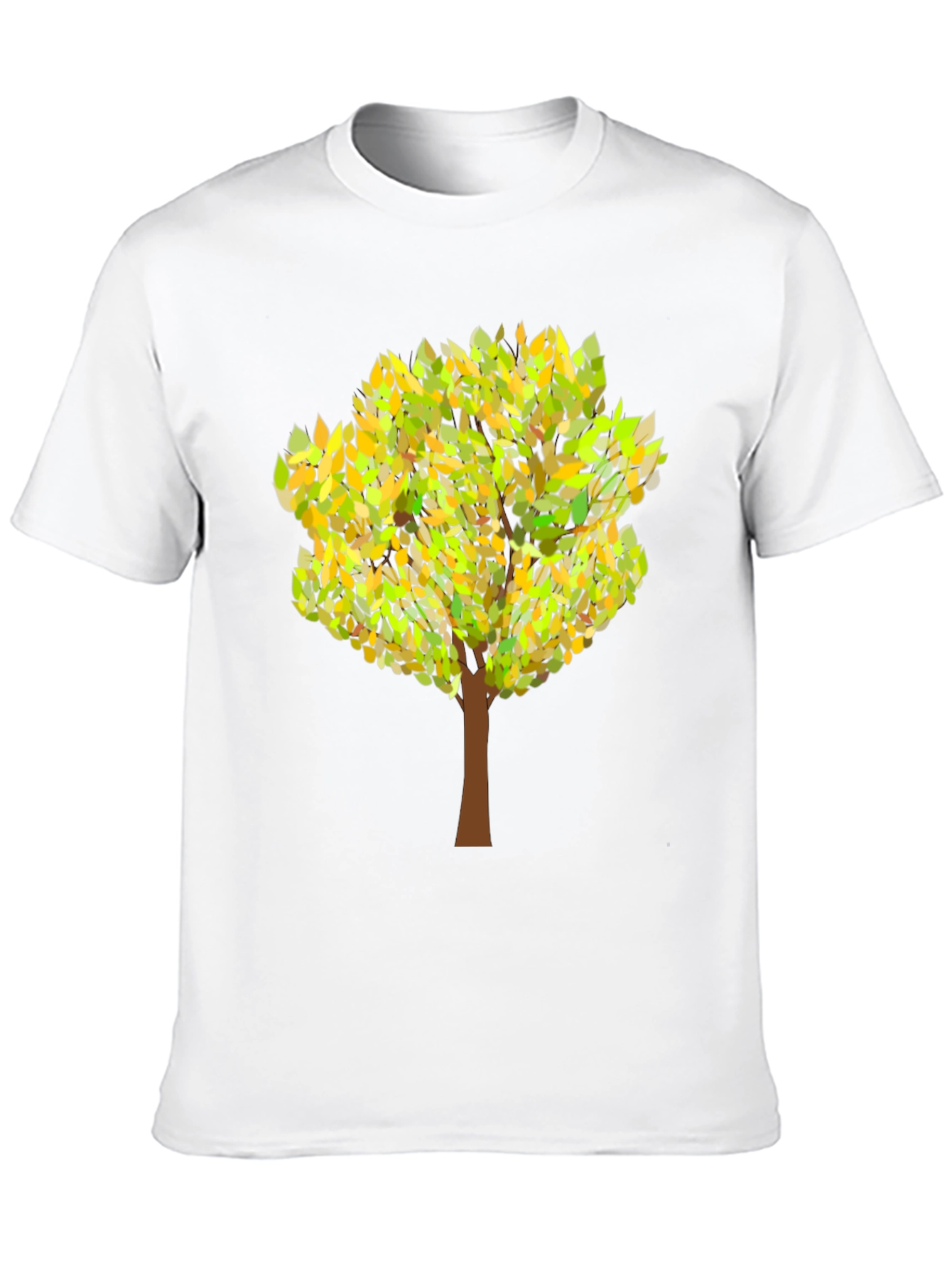 Nature Tree Graphic Mens T-Shirt - Black