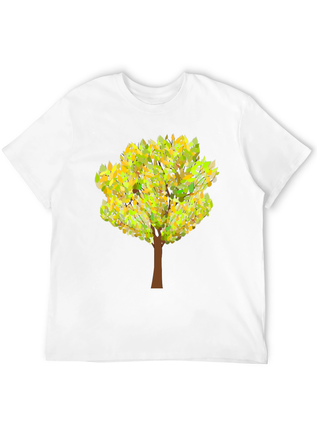 Nature Tree Graphic Mens T-Shirt - Black