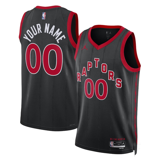 Men's Toronto Raptors Black 2022/23 Swingman Custom Jerseys - Statement Edition