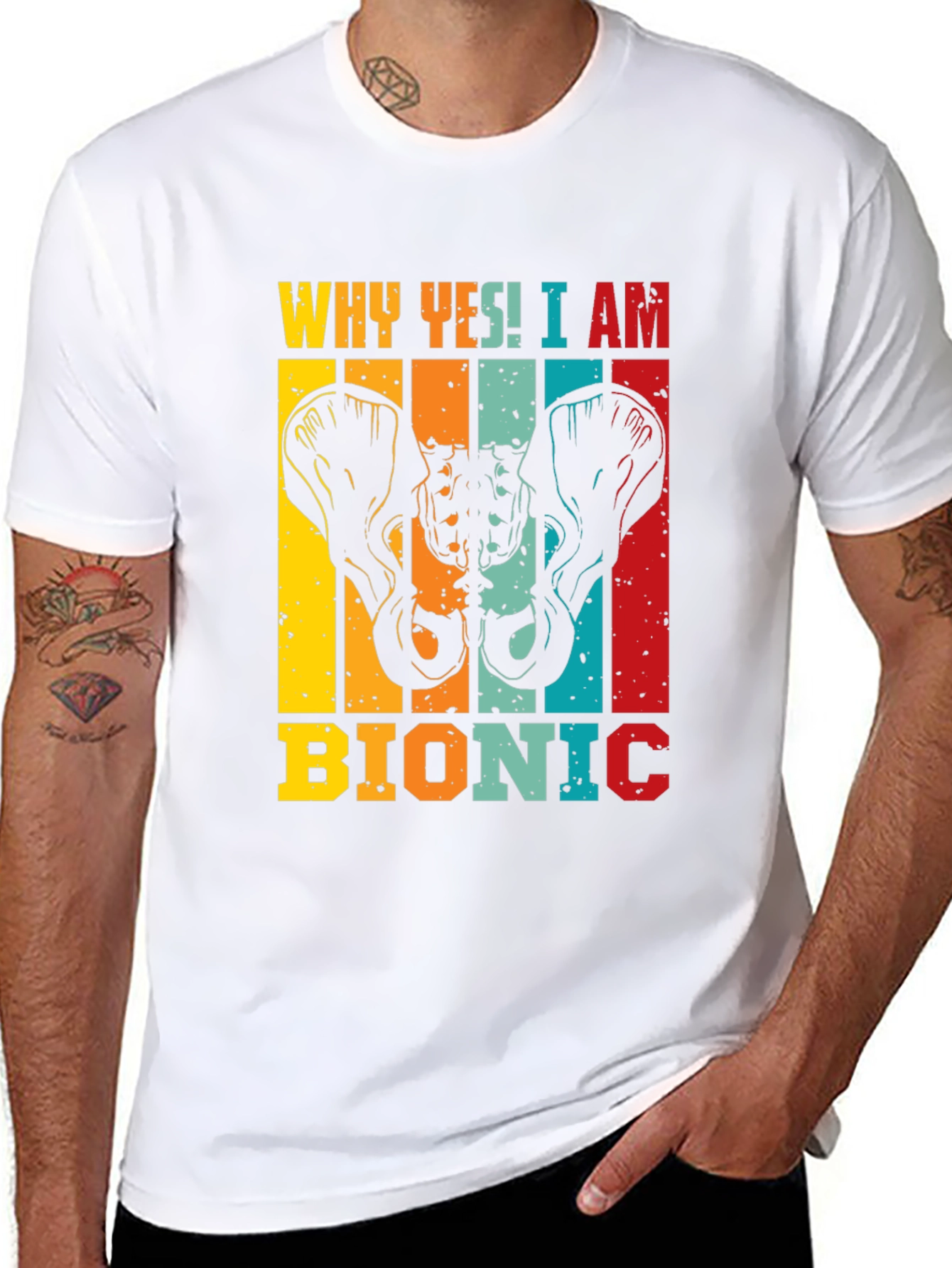 Bionic Hip Replacement Graphic T-Shirt