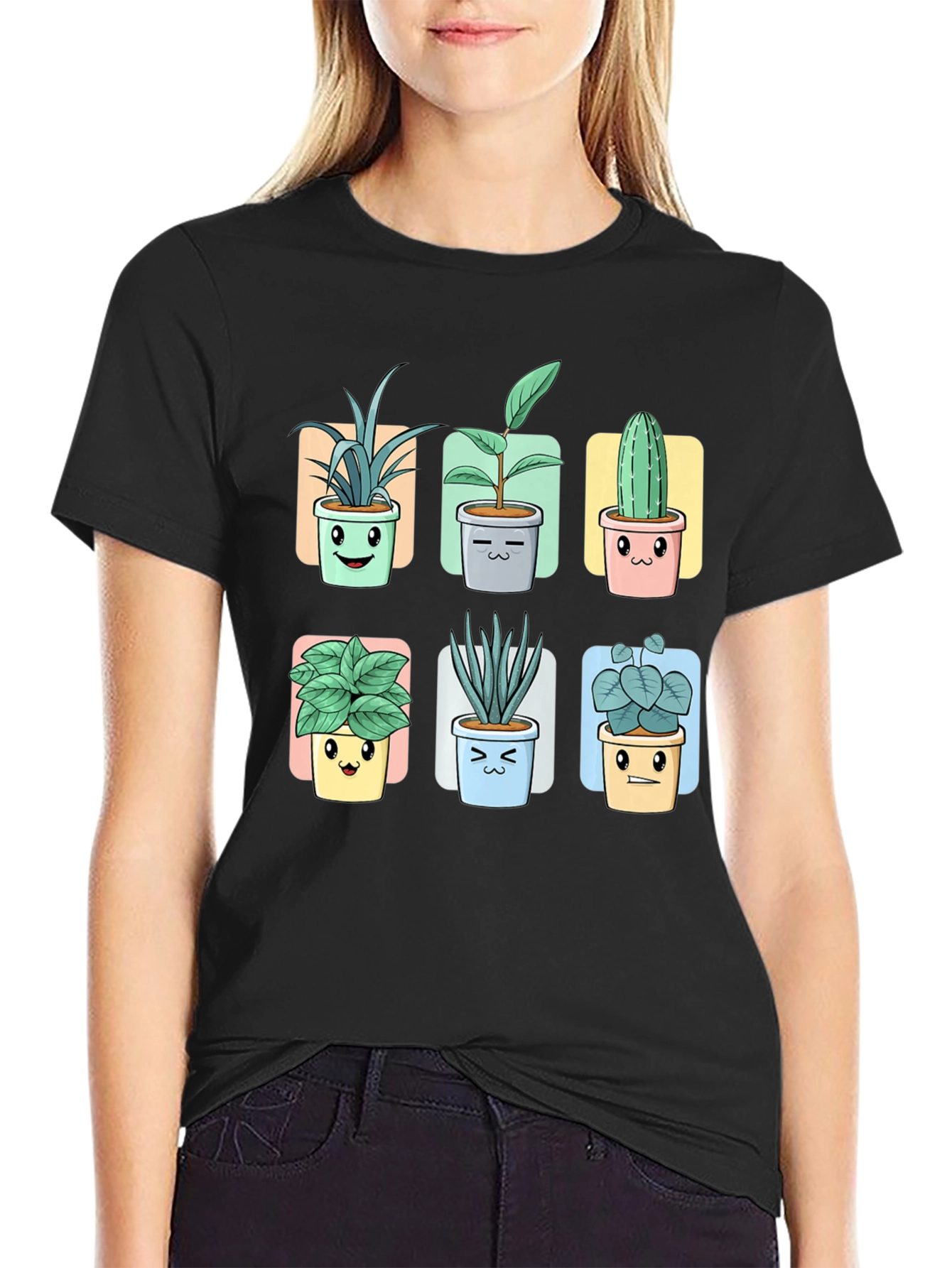 Cute Potted Plants Graphic Tee