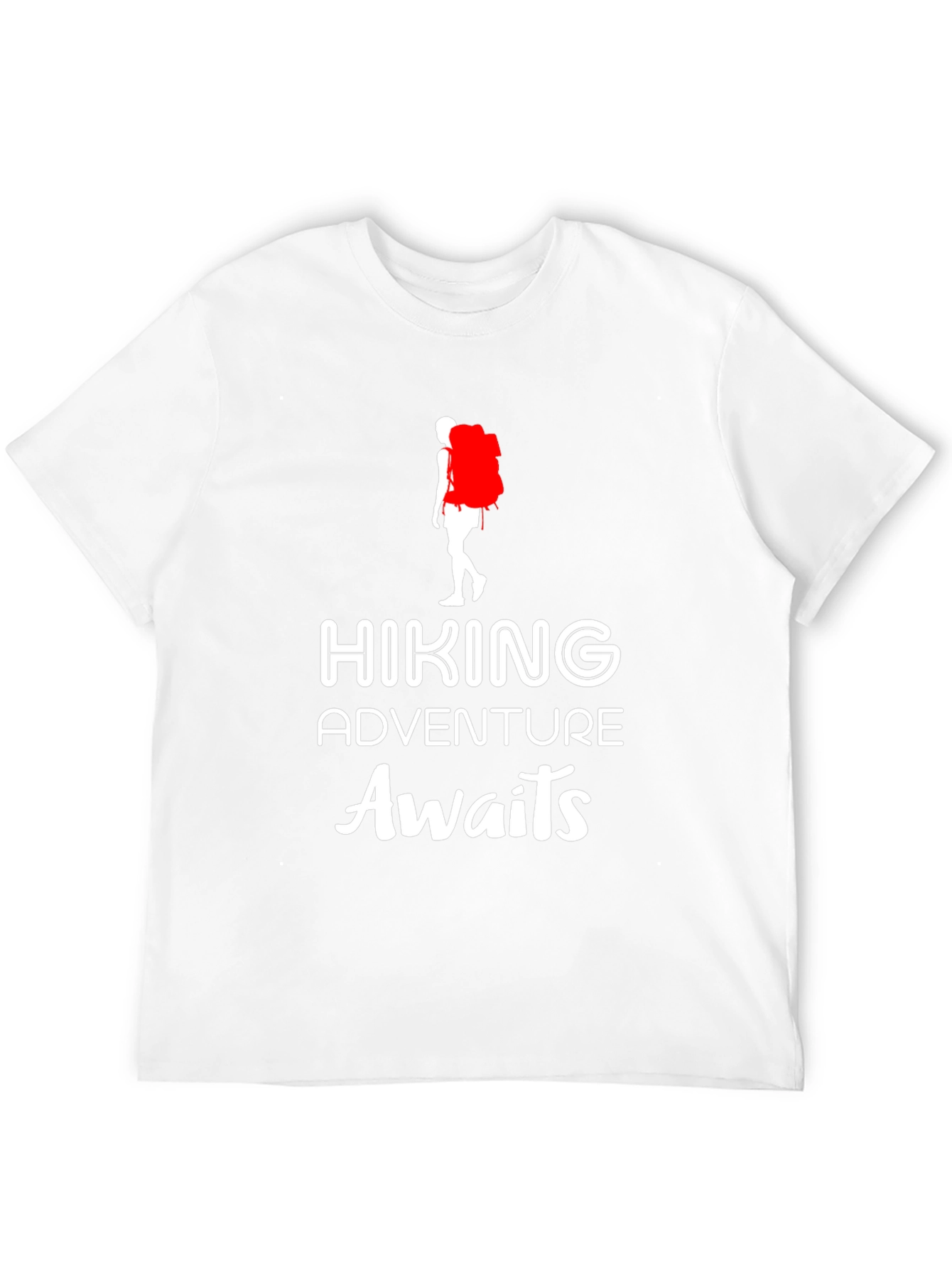 Hiking Adventure T-Shirt - Mens Black Crew Neck