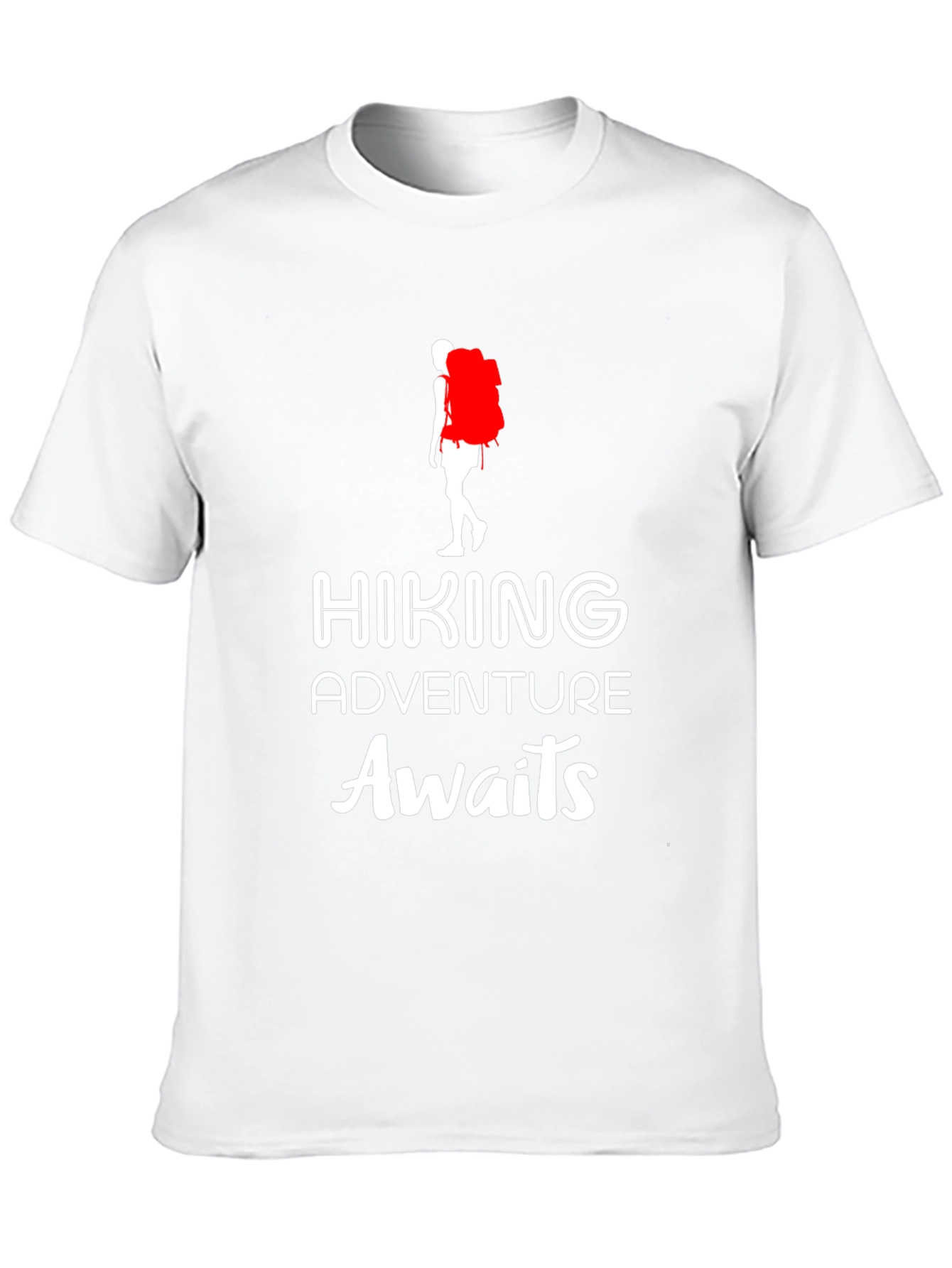 Hiking Adventure T-Shirt - Mens Black Crew Neck