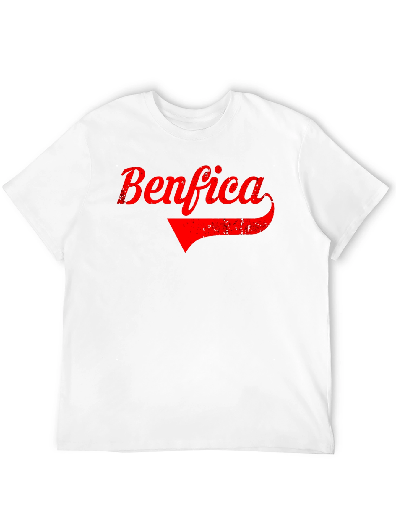 Benfica Retro Graphic Tee - Black Cotton T-Shirt