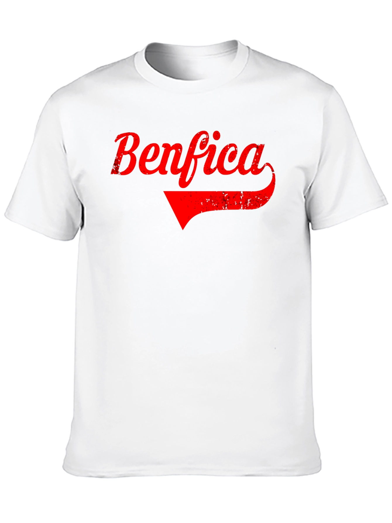 Benfica Retro Graphic Tee - Black Cotton T-Shirt