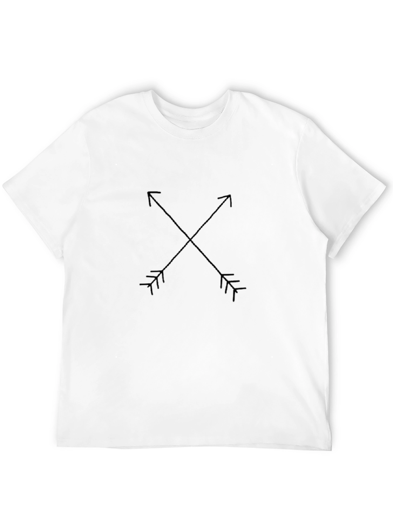 Mens Black Arrow Graphic Tee - Stylish Casual Top