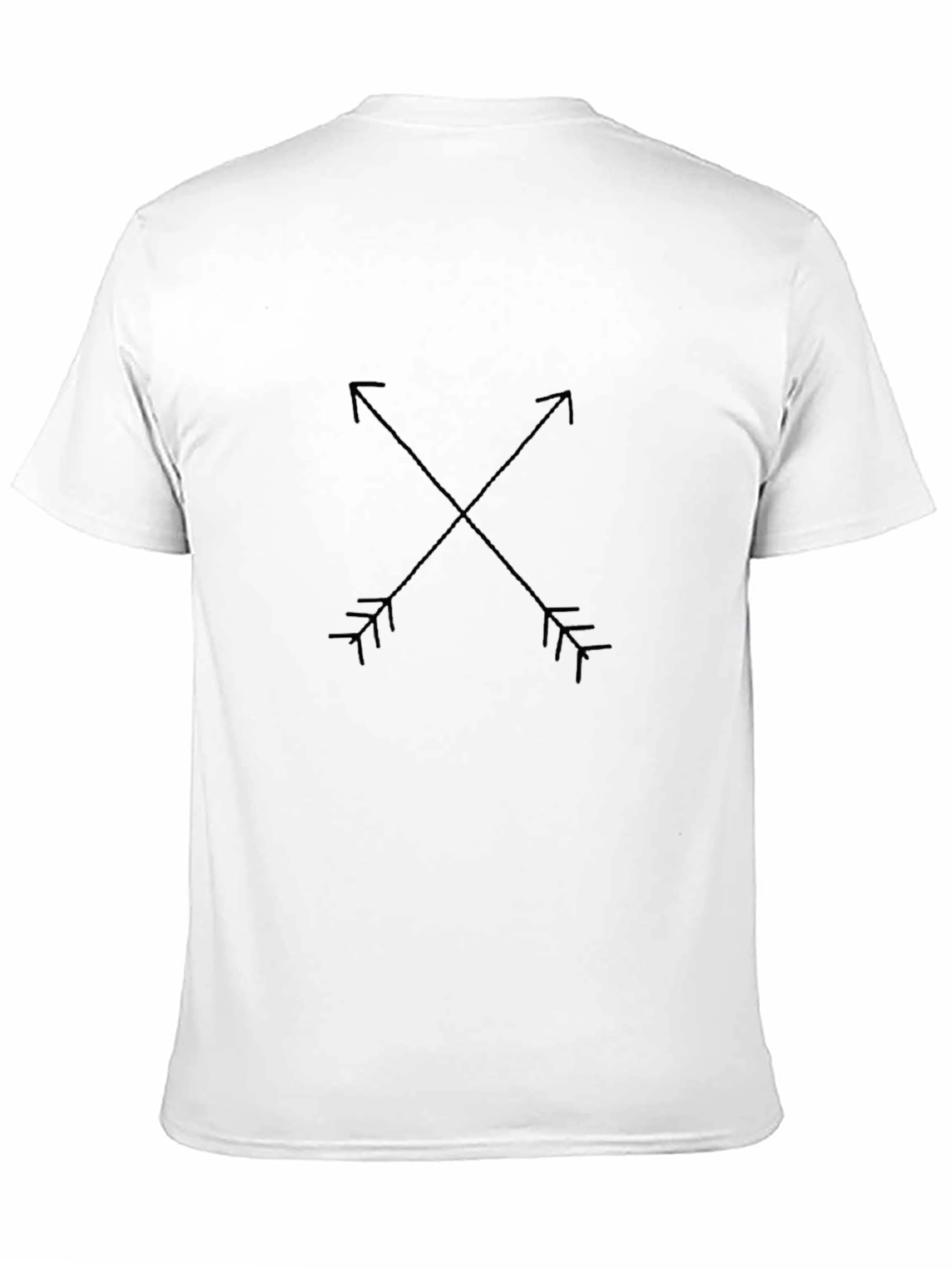Mens Black Arrow Graphic Tee - Stylish Casual Top
