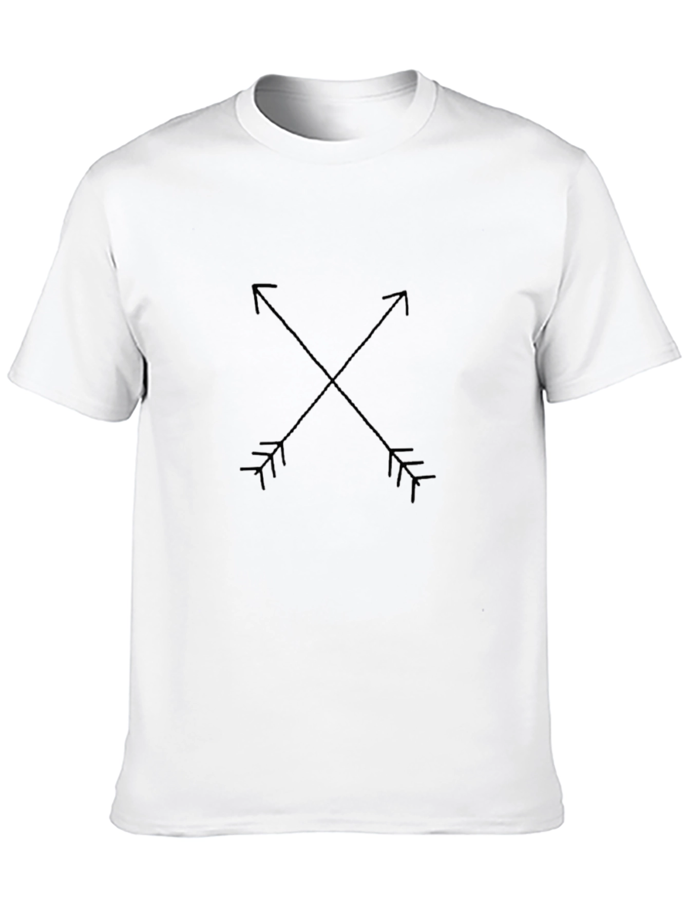 Mens Black Arrow Graphic Tee - Stylish Casual Top