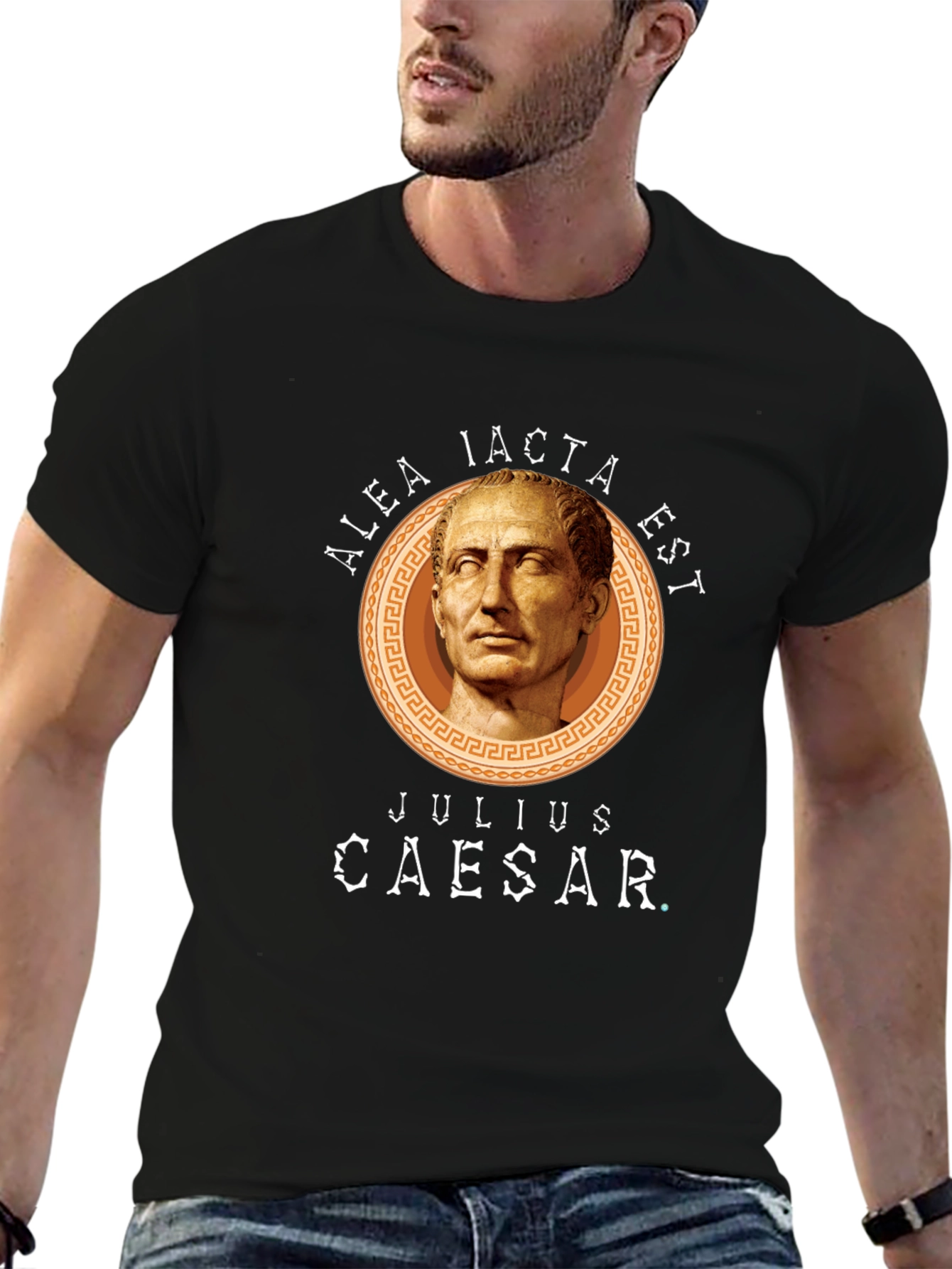 Julius Caesar Black Graphic Tee