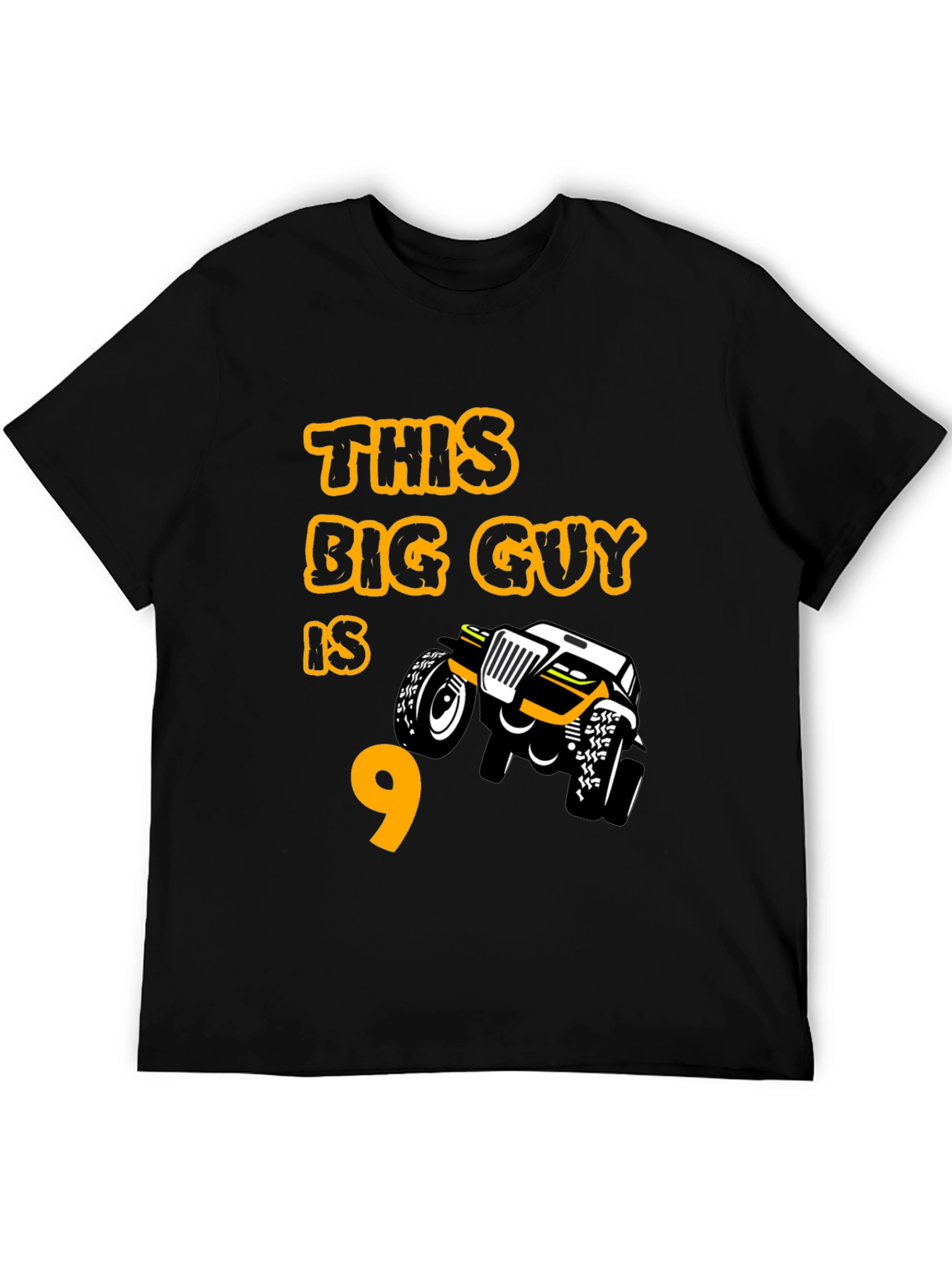Boys 9th Birthday Monster Truck T-Shirt