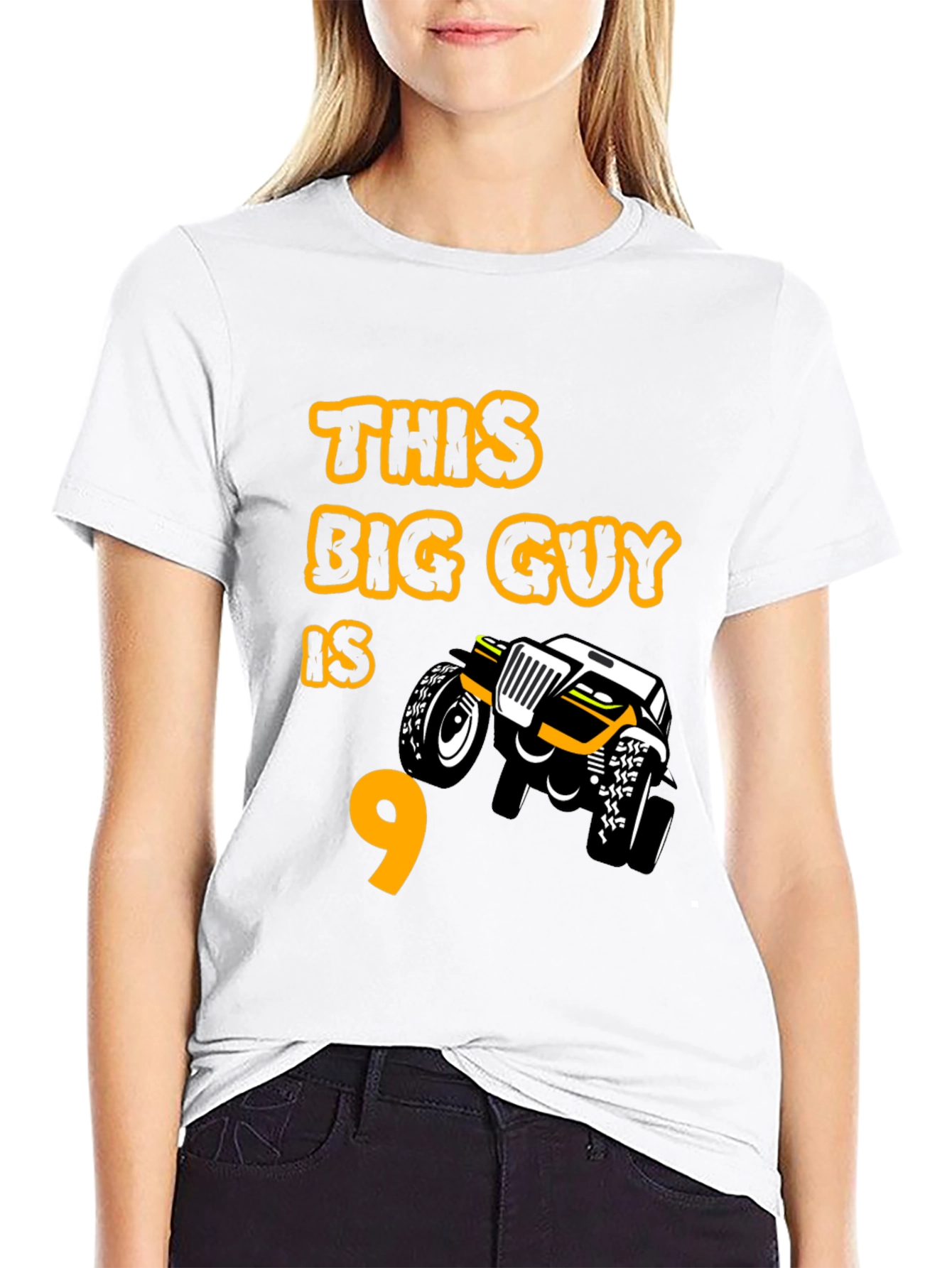 Boys 9th Birthday Monster Truck T-Shirt