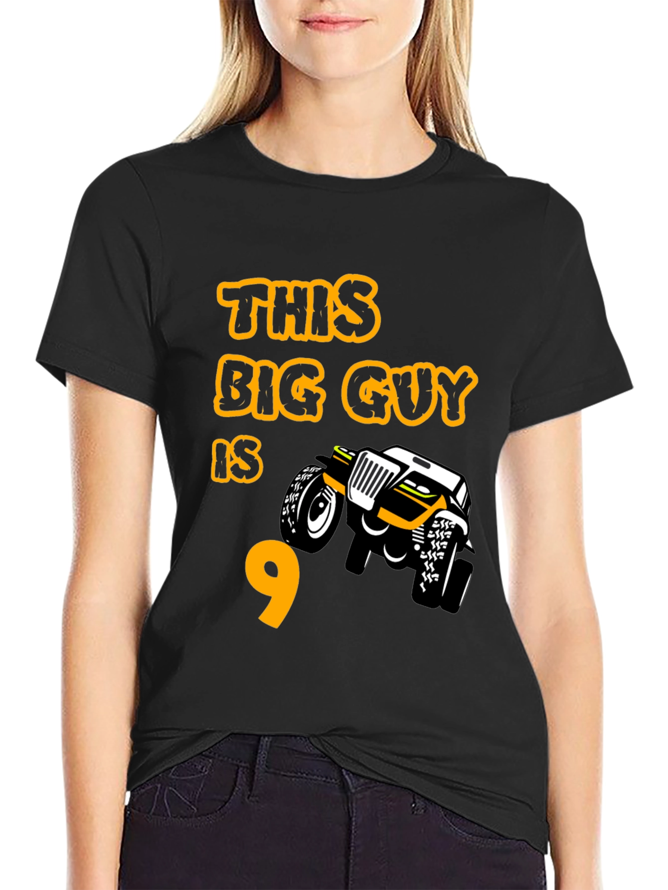 Boys 9th Birthday Monster Truck T-Shirt
