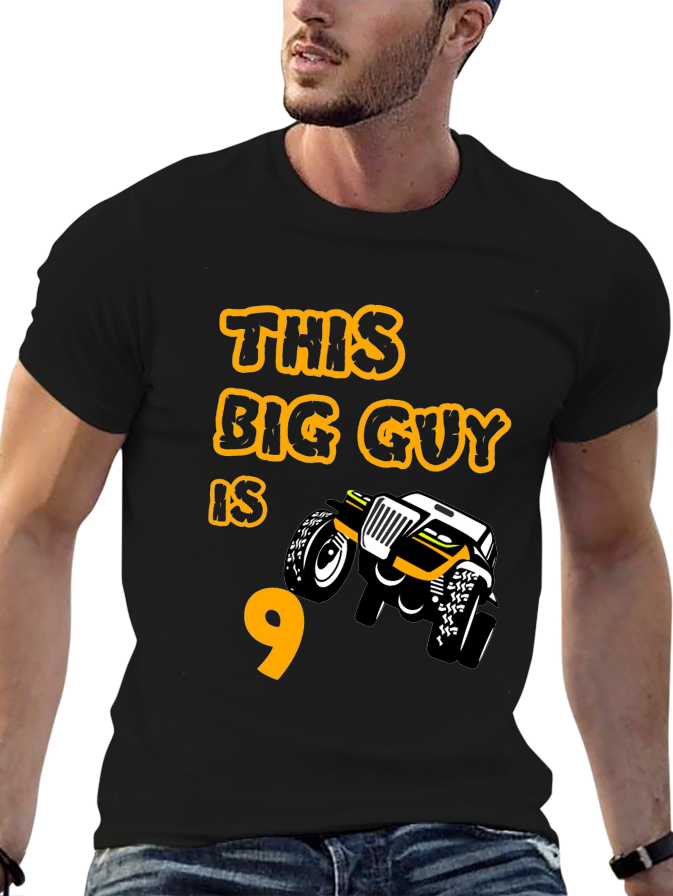 Boys 9th Birthday Monster Truck T-Shirt