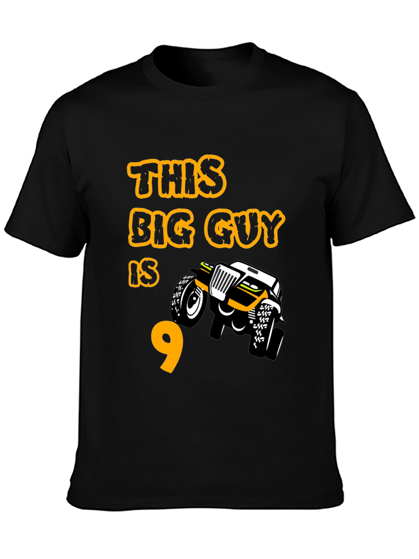 Boys 9th Birthday Monster Truck T-Shirt