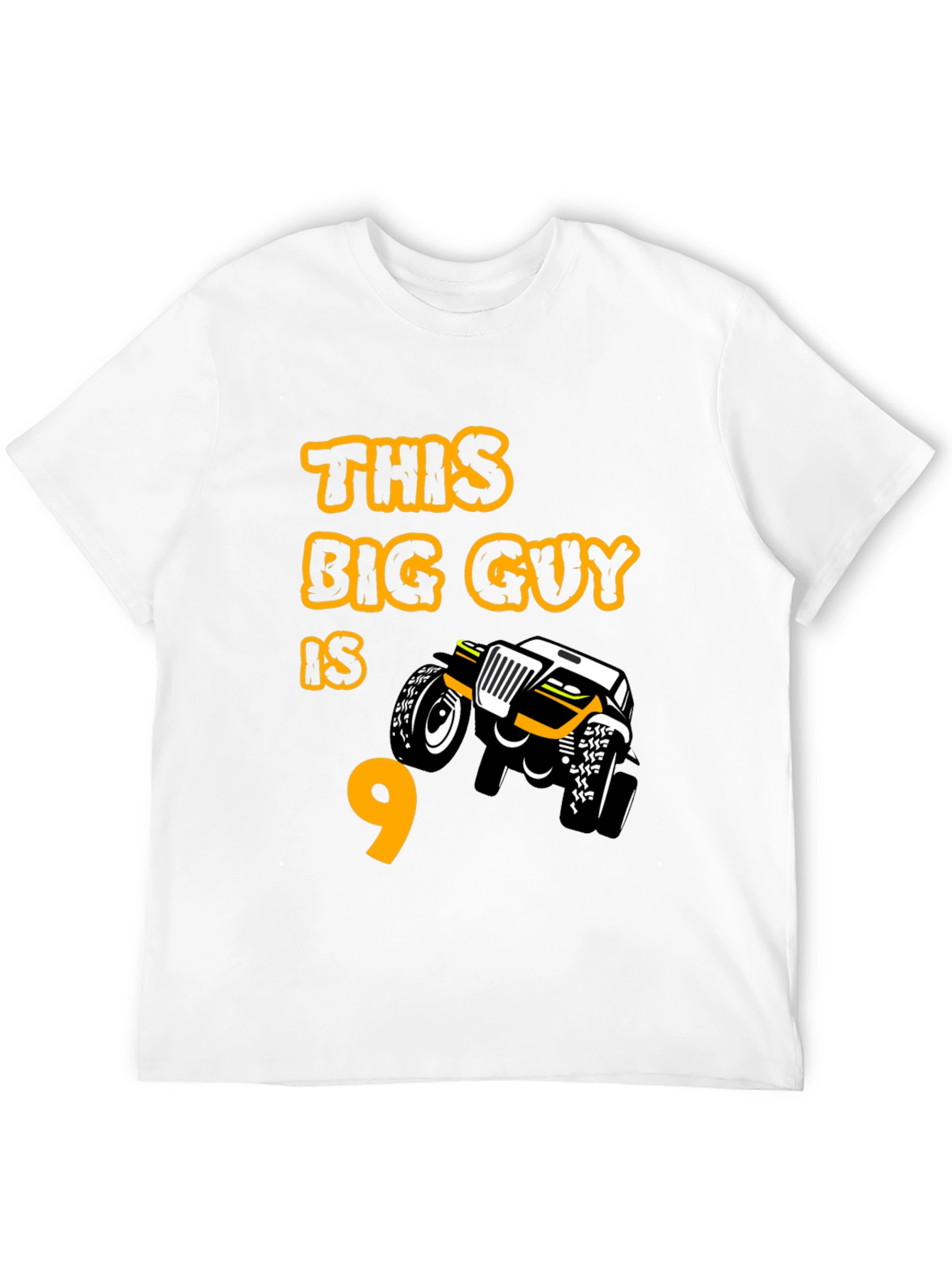 Boys 9th Birthday Monster Truck T-Shirt