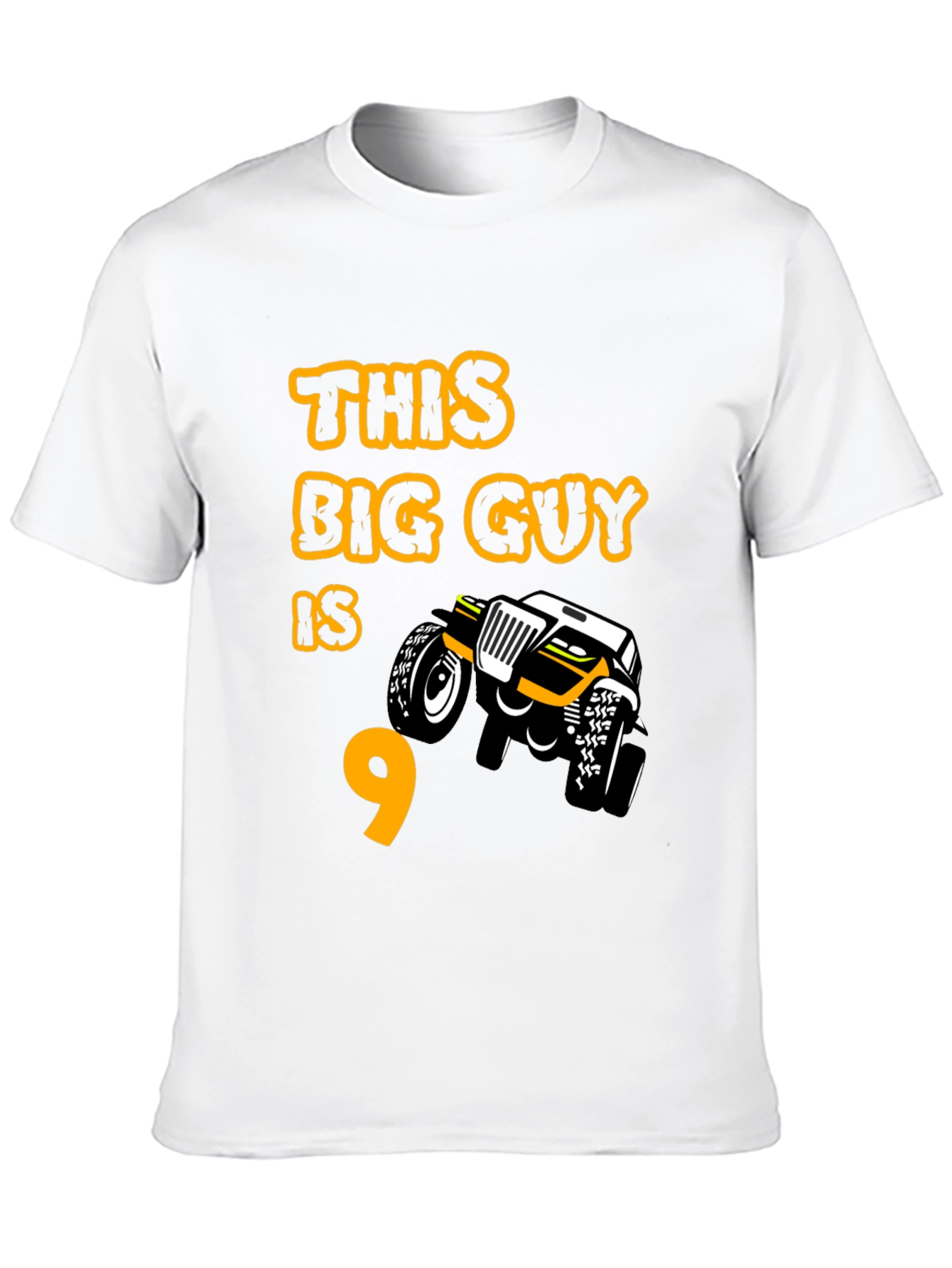Boys 9th Birthday Monster Truck T-Shirt