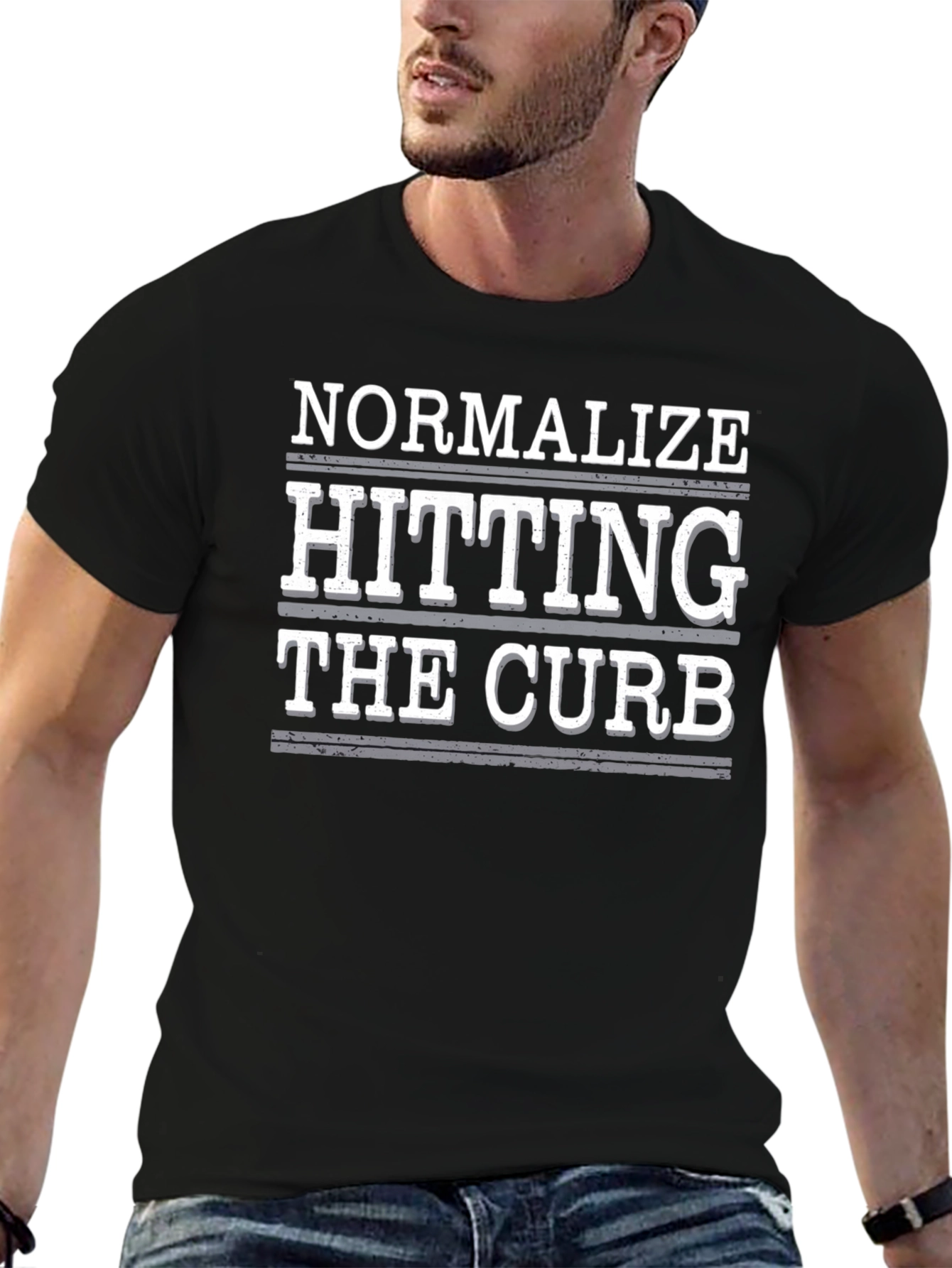 Normalize Hitting the Curb Graphic Tee - Black