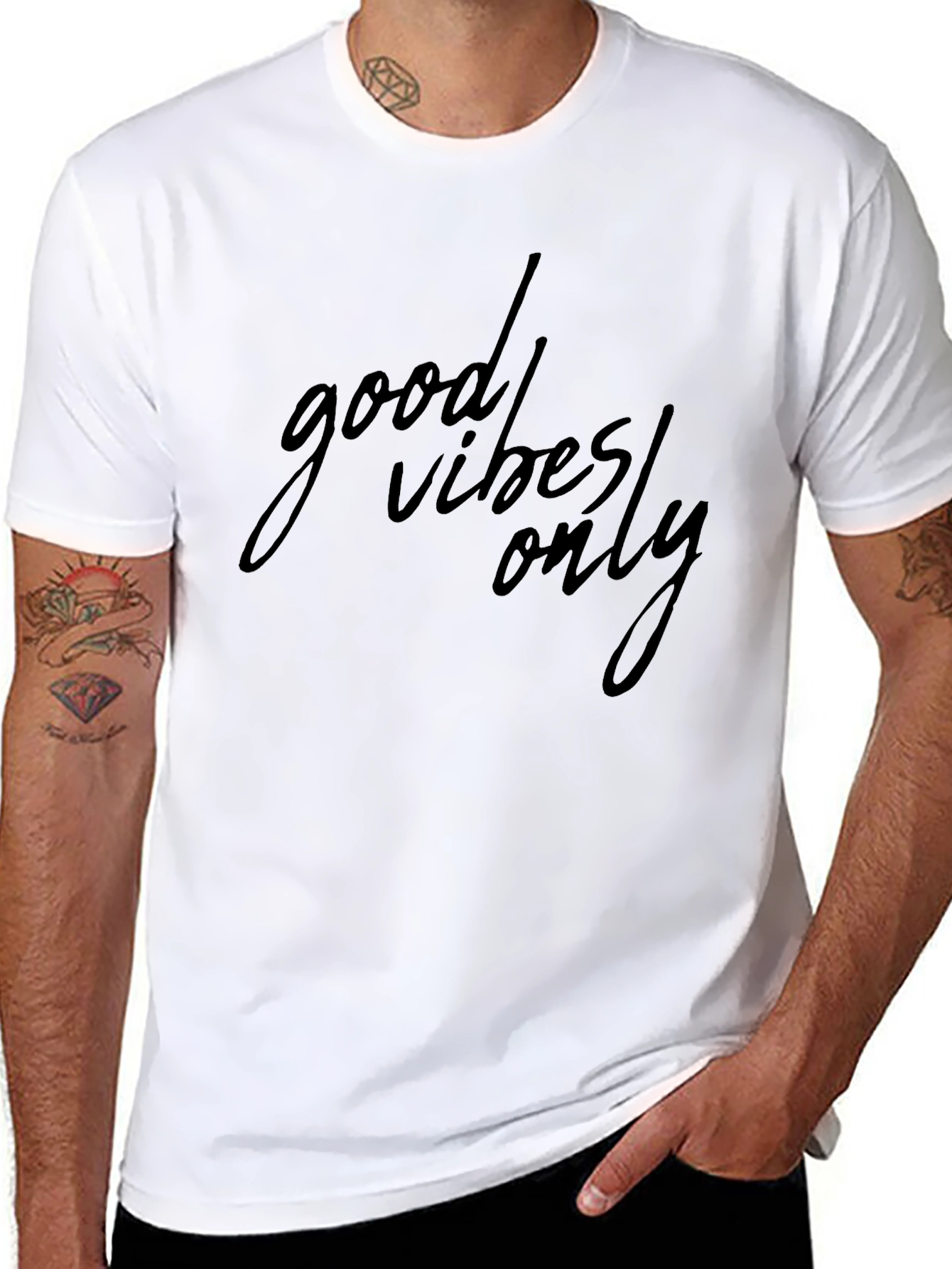 Good Vibes Only Graphic Tee - Classic Black T-Shirt
