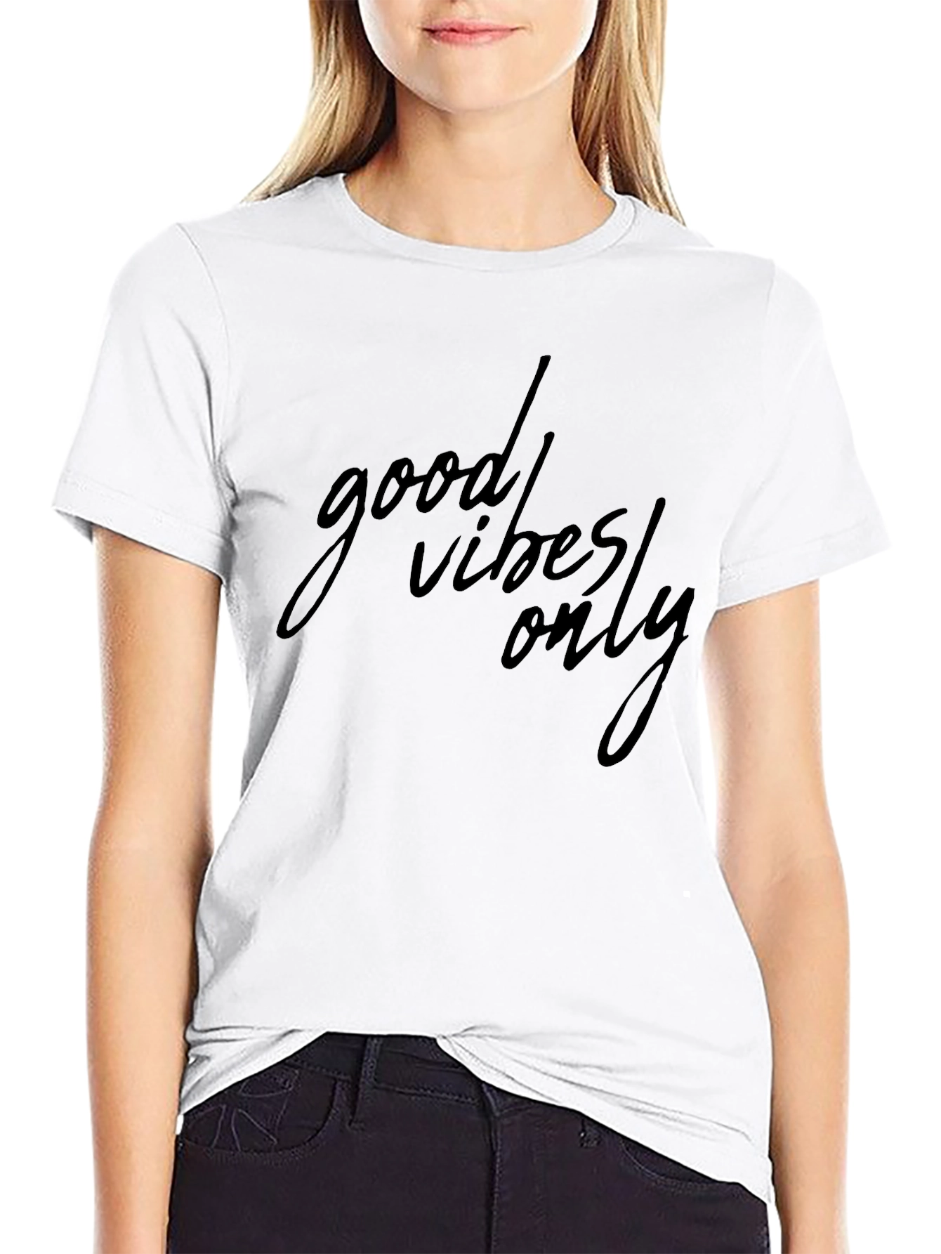 Good Vibes Only Graphic Tee - Classic Black T-Shirt