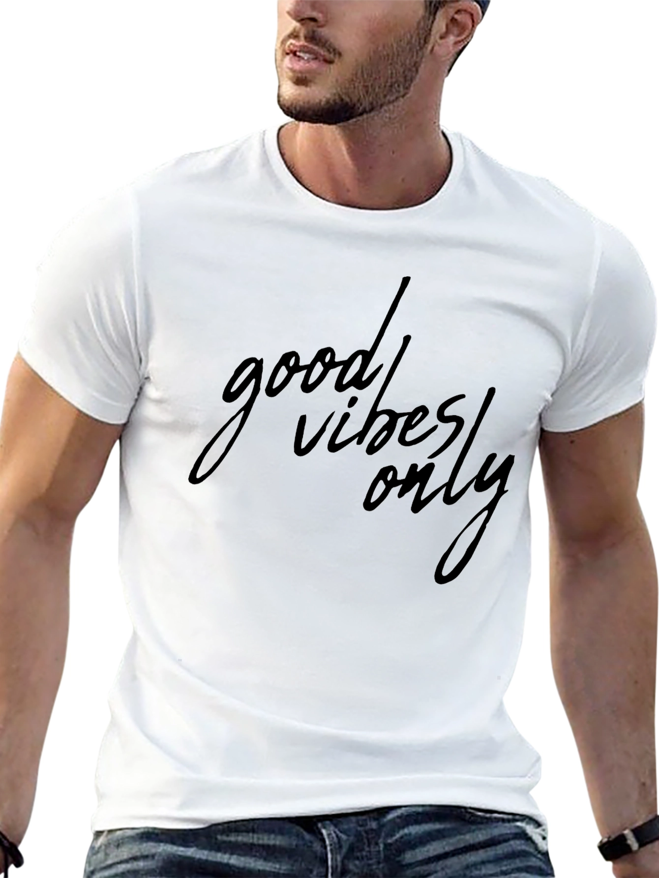 Good Vibes Only Graphic Tee - Classic Black T-Shirt