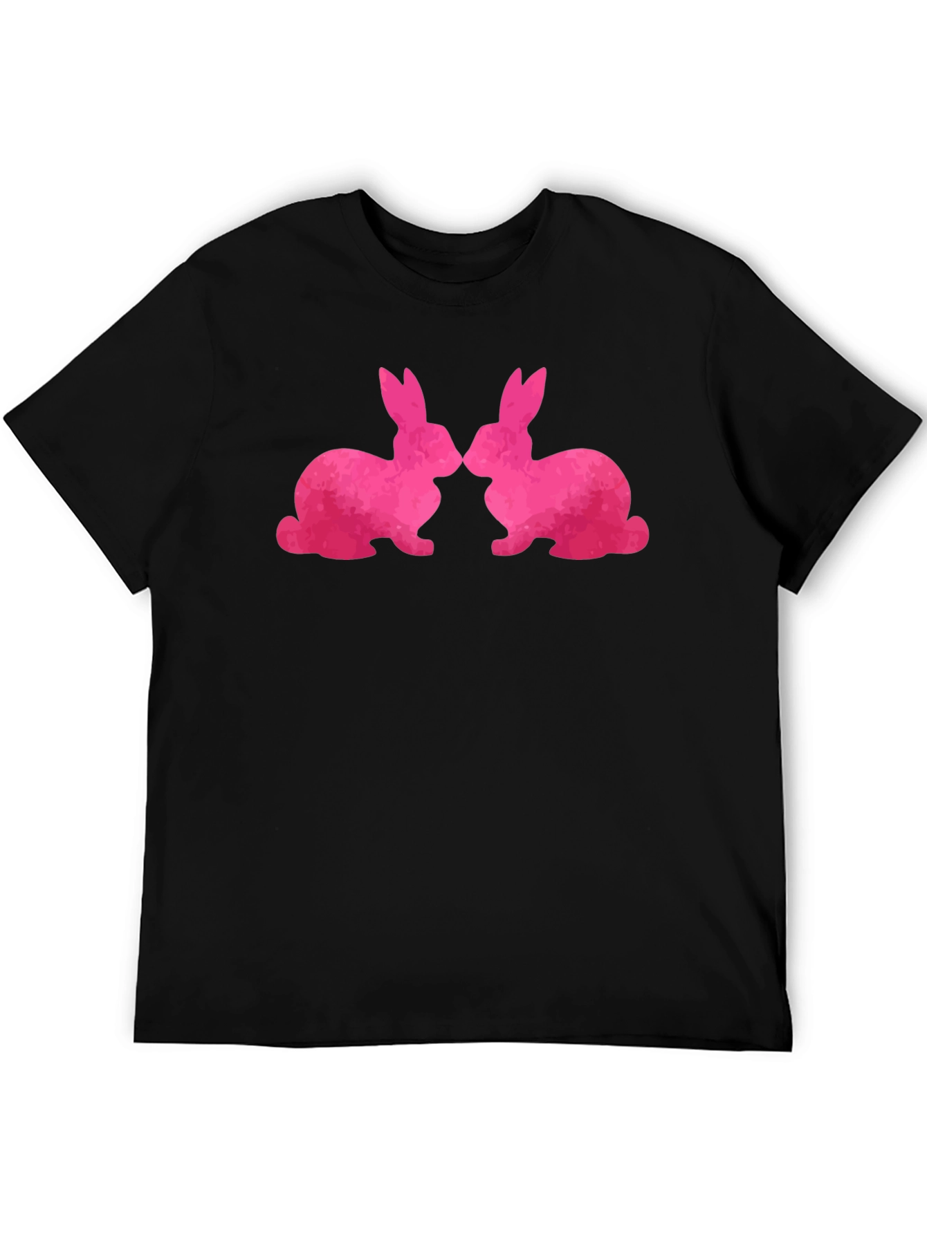 Bunny Love T-Shirt - Kissing Rabbits Graphic Tee
