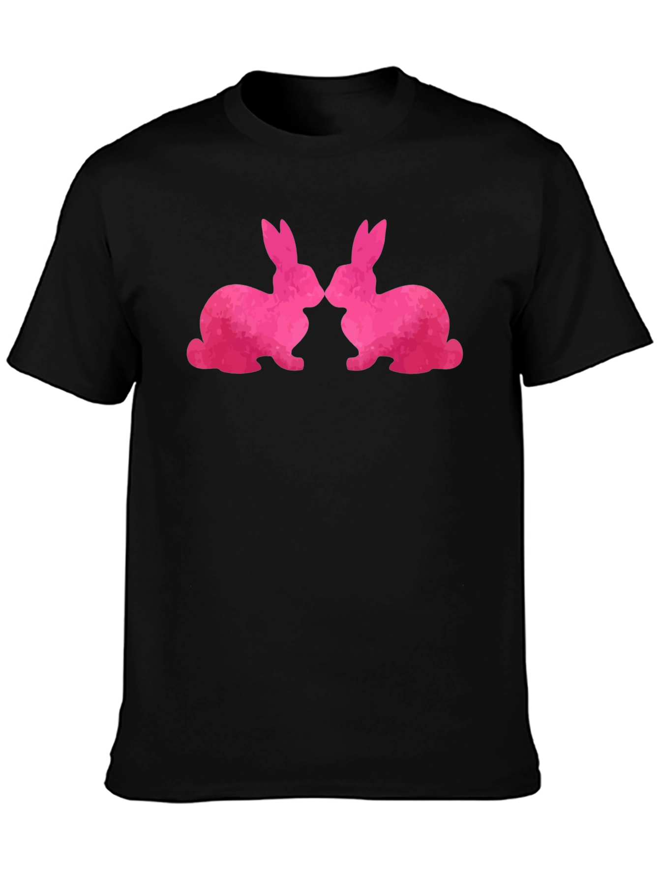 Bunny Love T-Shirt - Kissing Rabbits Graphic Tee