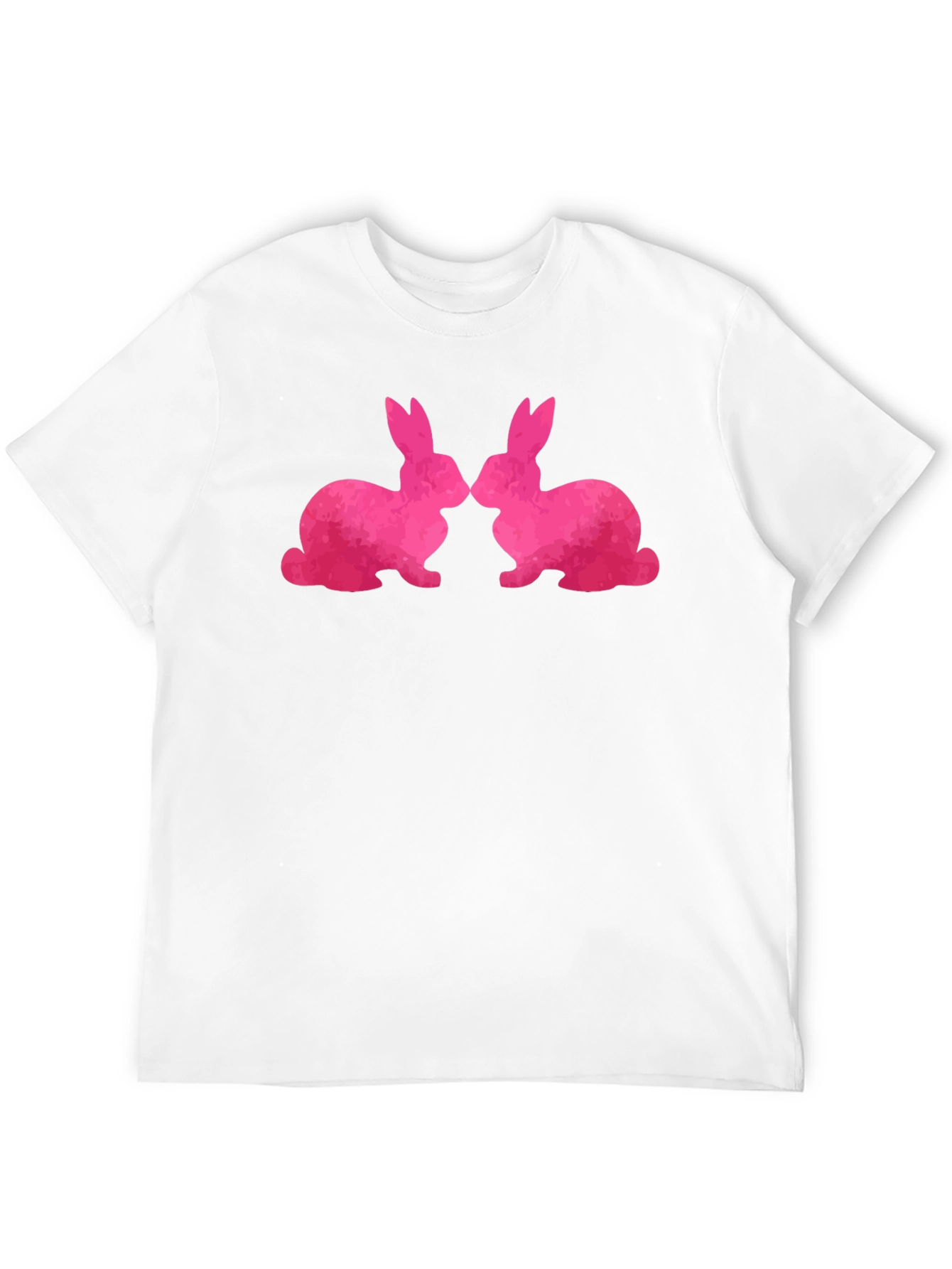 Bunny Love T-Shirt - Kissing Rabbits Graphic Tee
