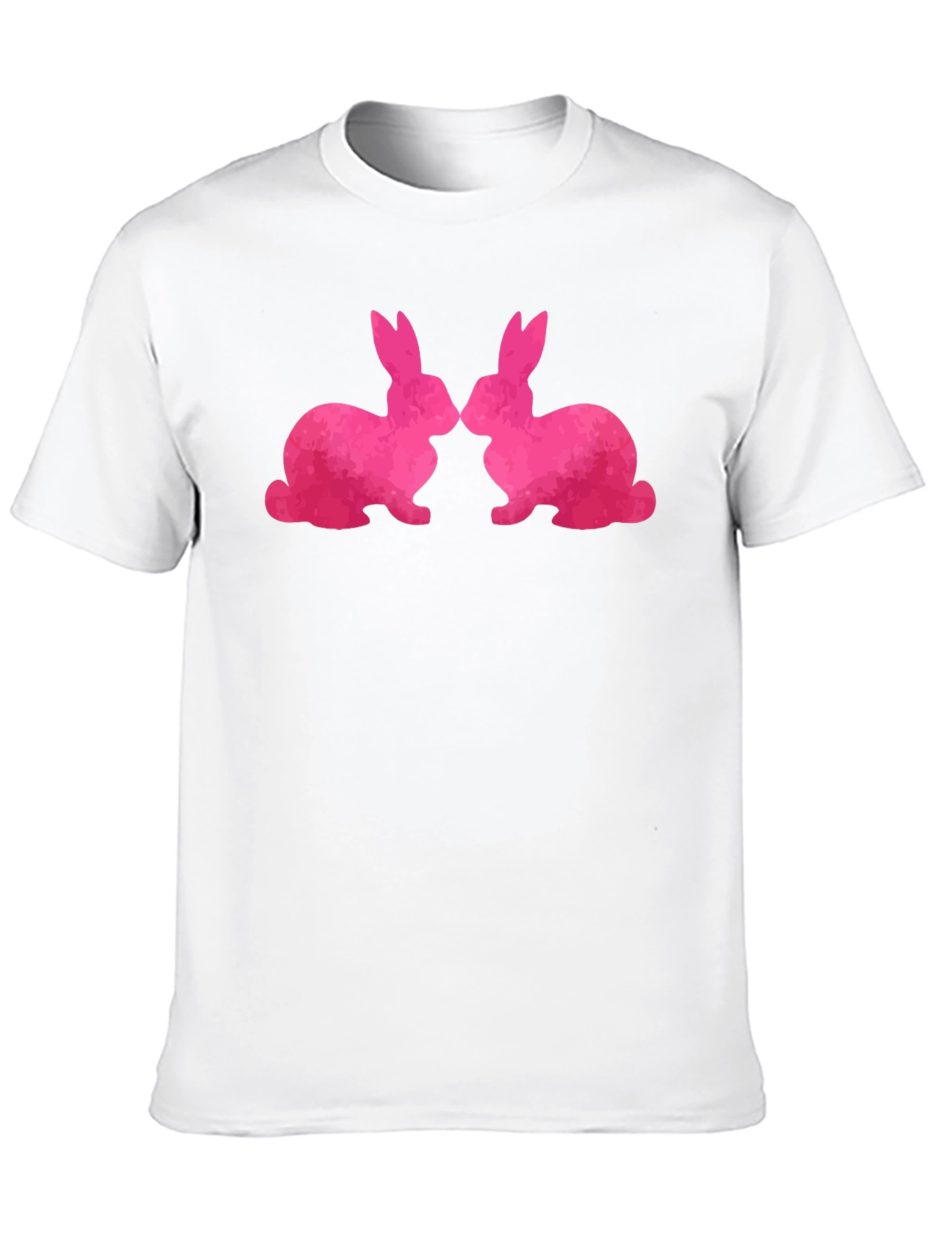 Bunny Love T-Shirt - Kissing Rabbits Graphic Tee