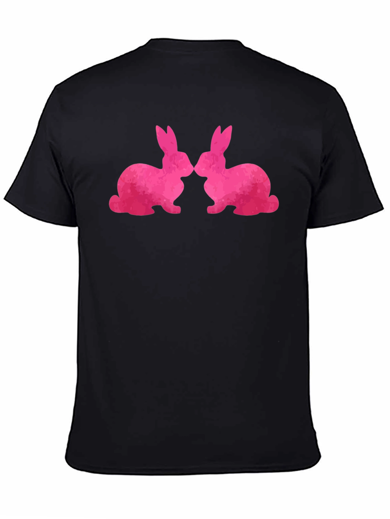 Bunny Love T-Shirt - Kissing Rabbits Graphic Tee