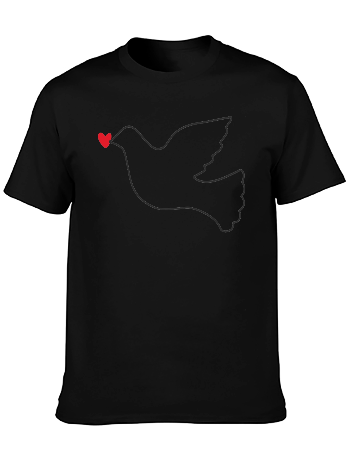 Dove Heart T-Shirt - Stylish Graphic Tee