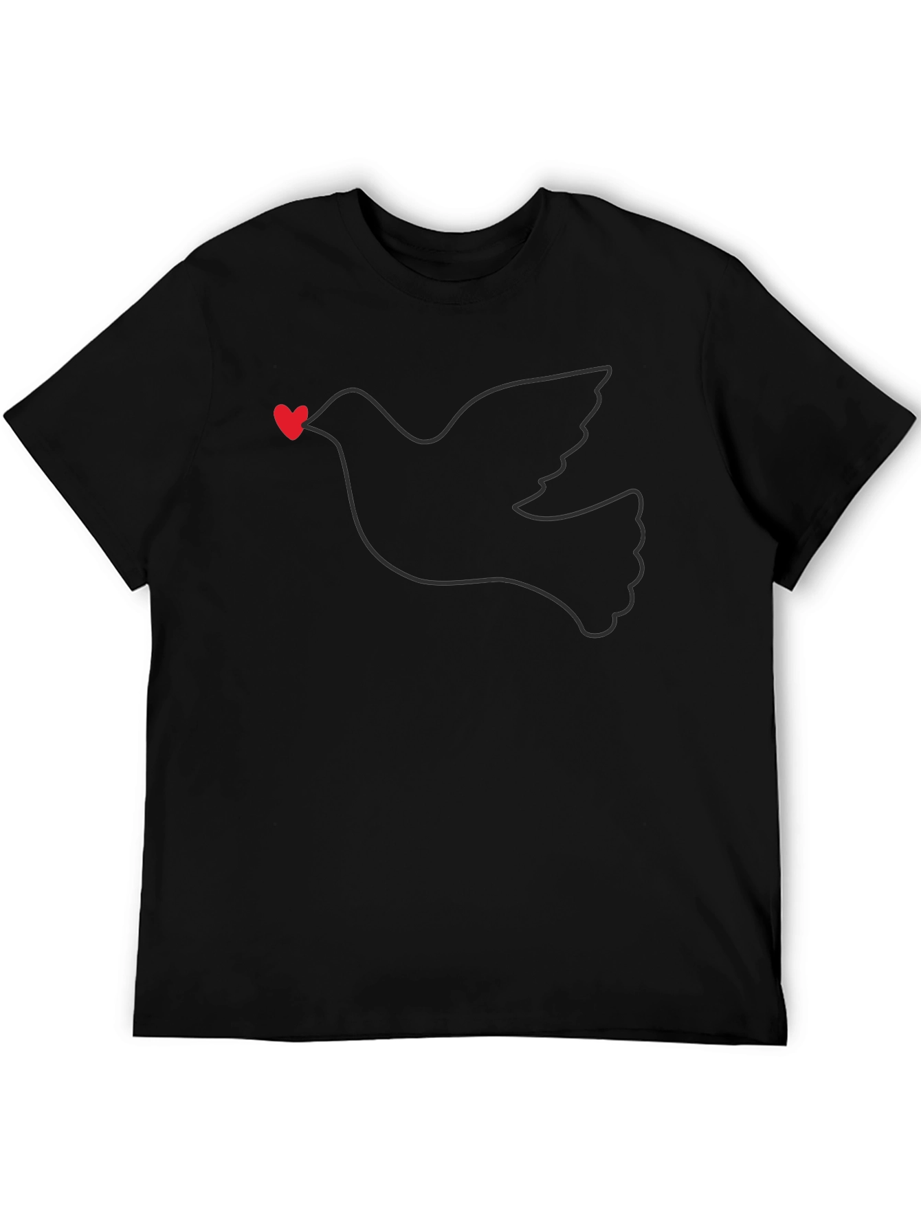 Dove Heart T-Shirt - Stylish Graphic Tee