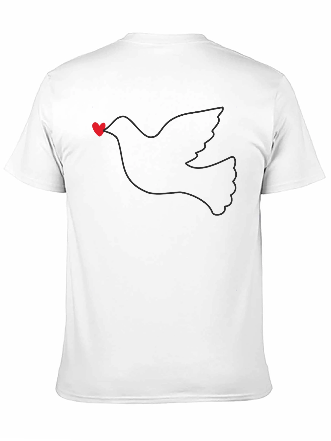 Dove Heart T-Shirt - Stylish Graphic Tee