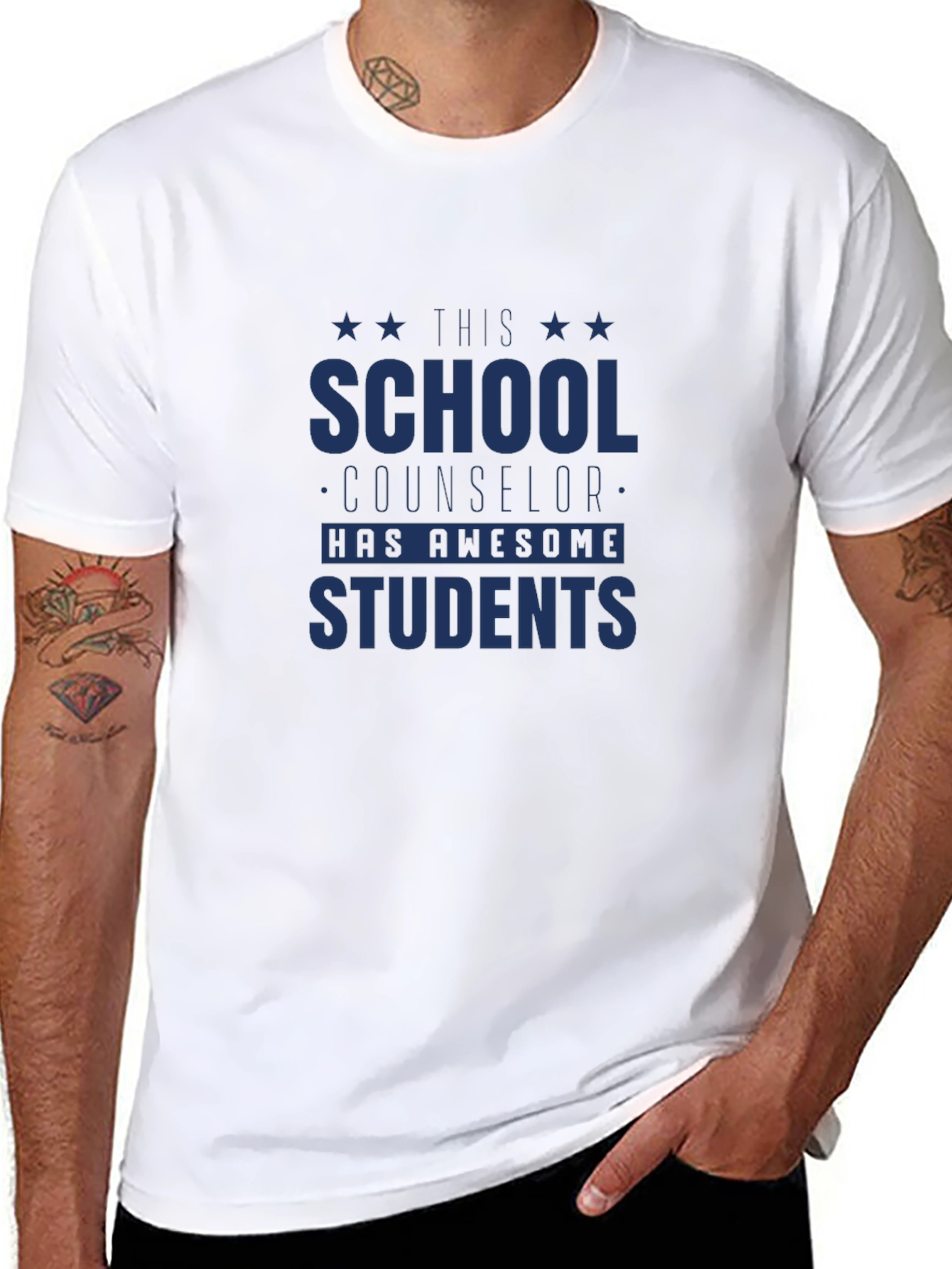 School Counselor Awesome Students Graphic T-Shirt