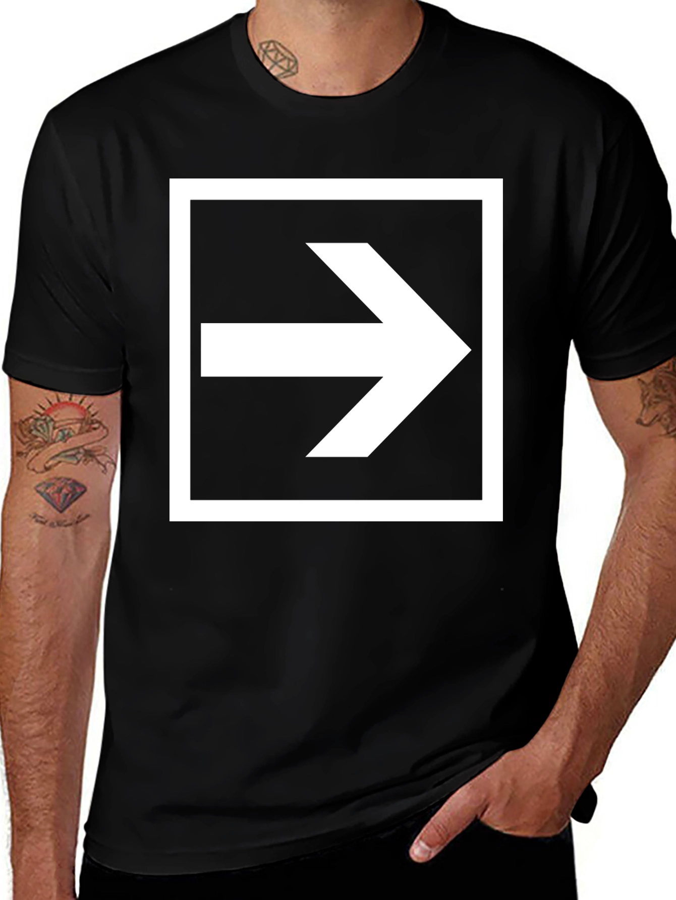 Arrow Graphic Tee - Bold Direction T-Shirt