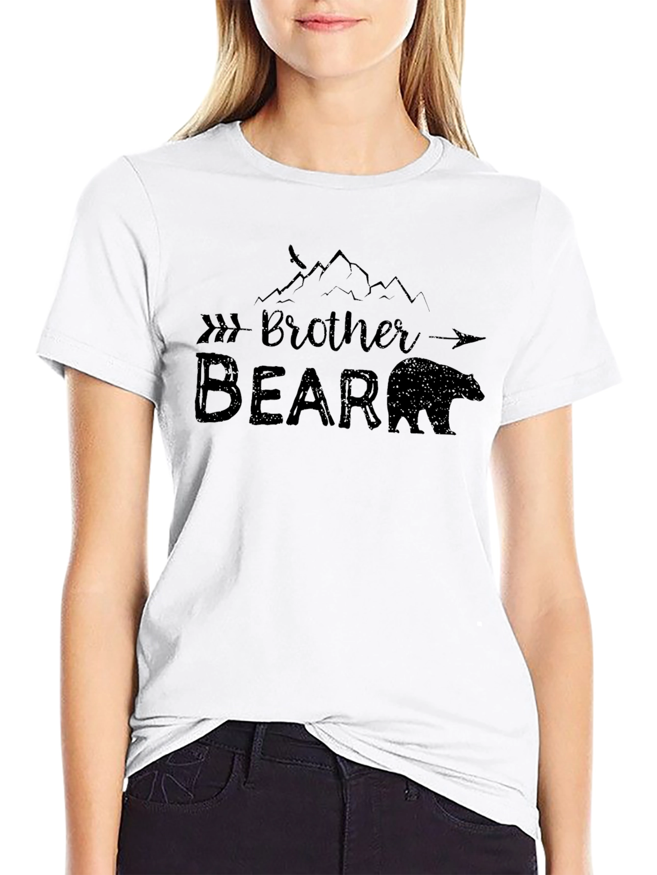Brother Bear Graphic Tee - Black T-Shirt