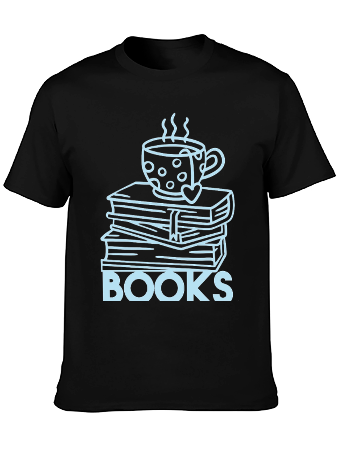 Books & Coffee T-Shirt - Cozy Reader Apparel