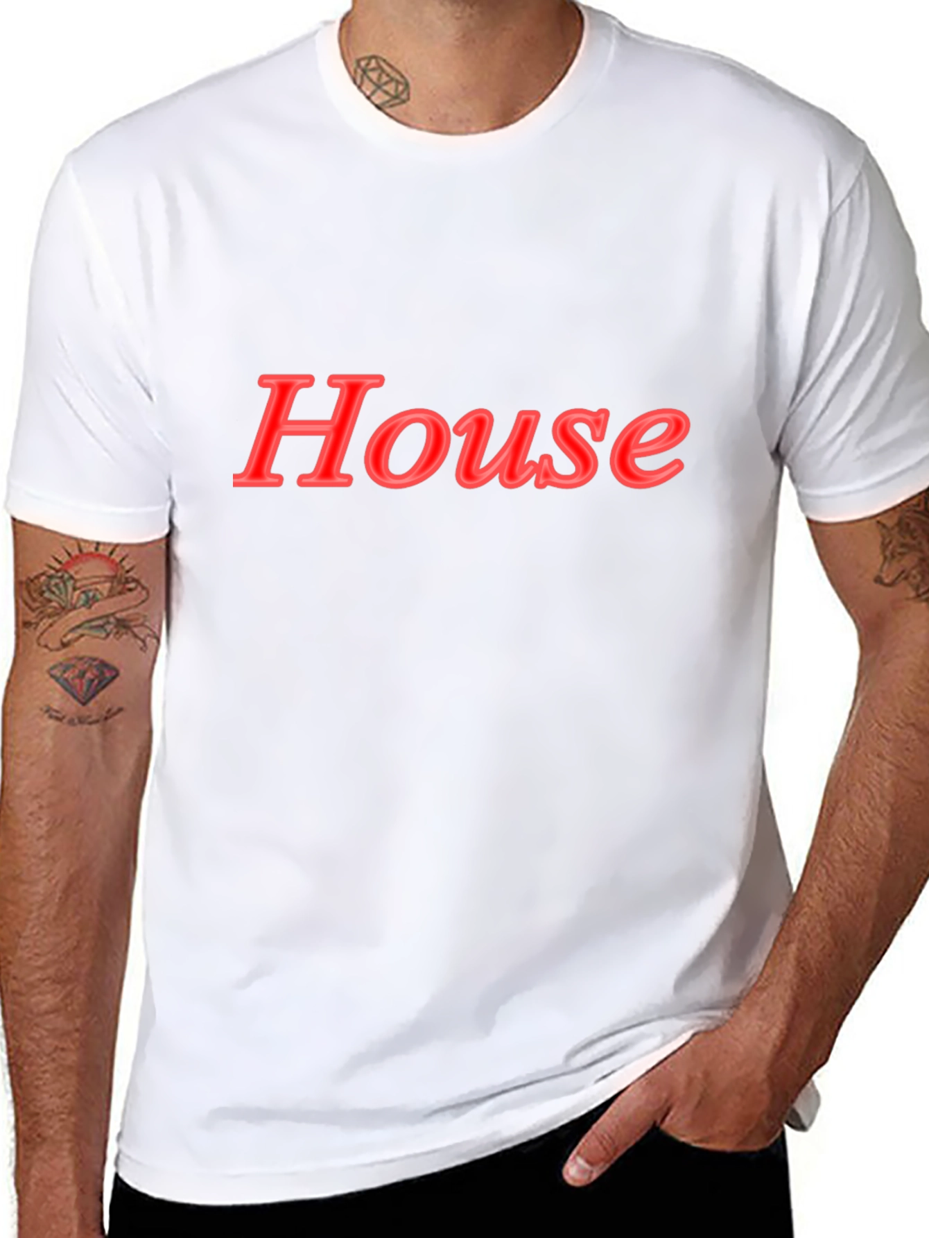 House Graphic Black T-Shirt