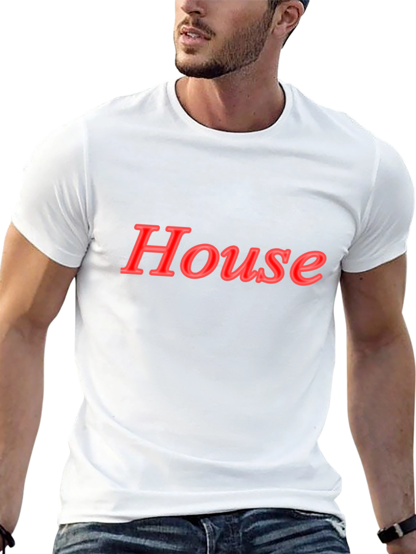 House Graphic Black T-Shirt