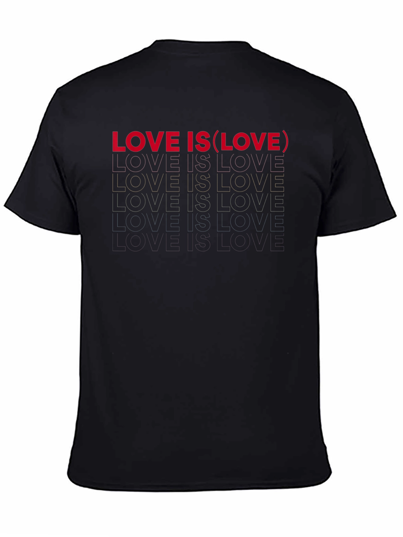Love Is Love Black Graphic Tee
