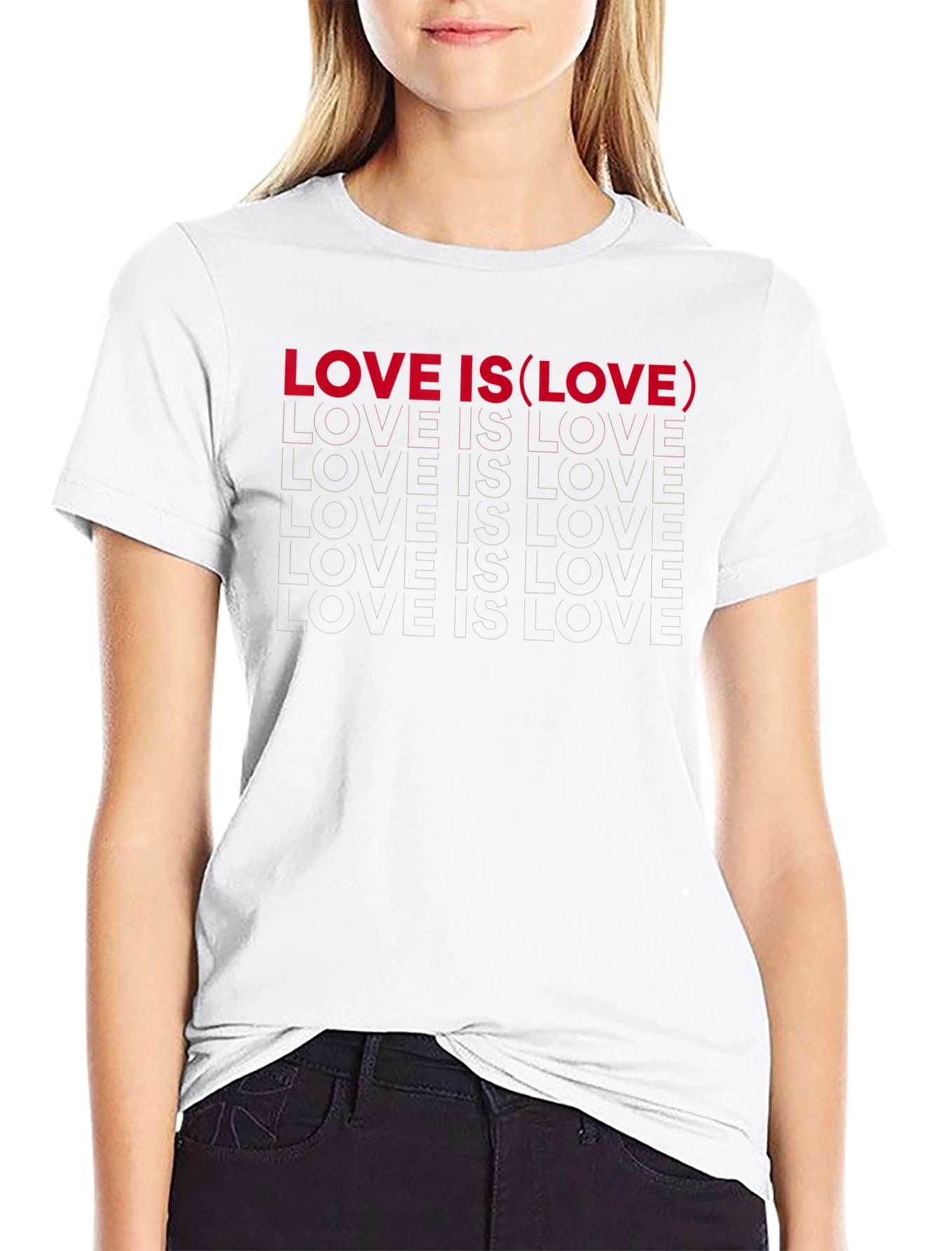 Love Is Love Black Graphic Tee
